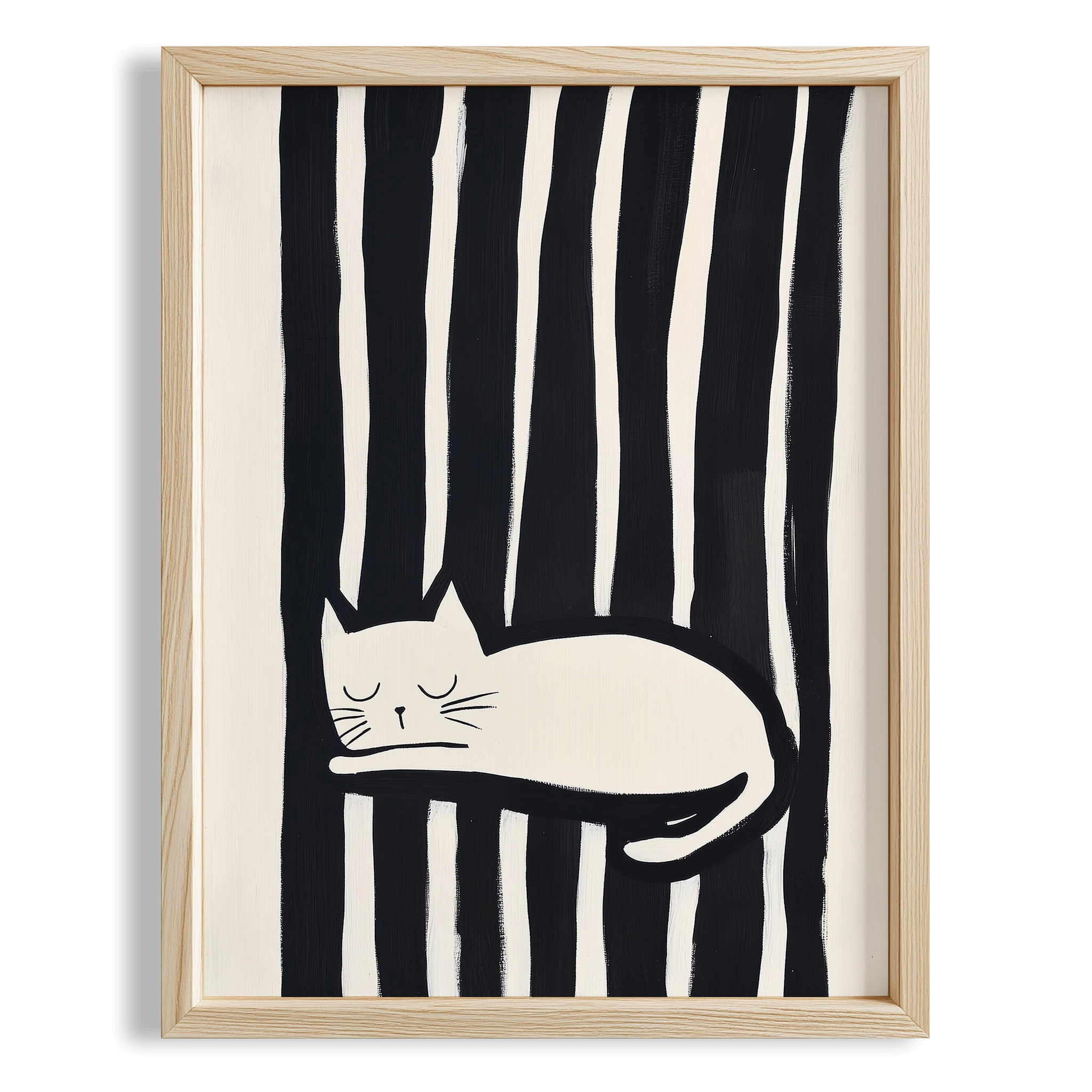 Kedi Portre XVIII - Siyah Çizgili Kedi