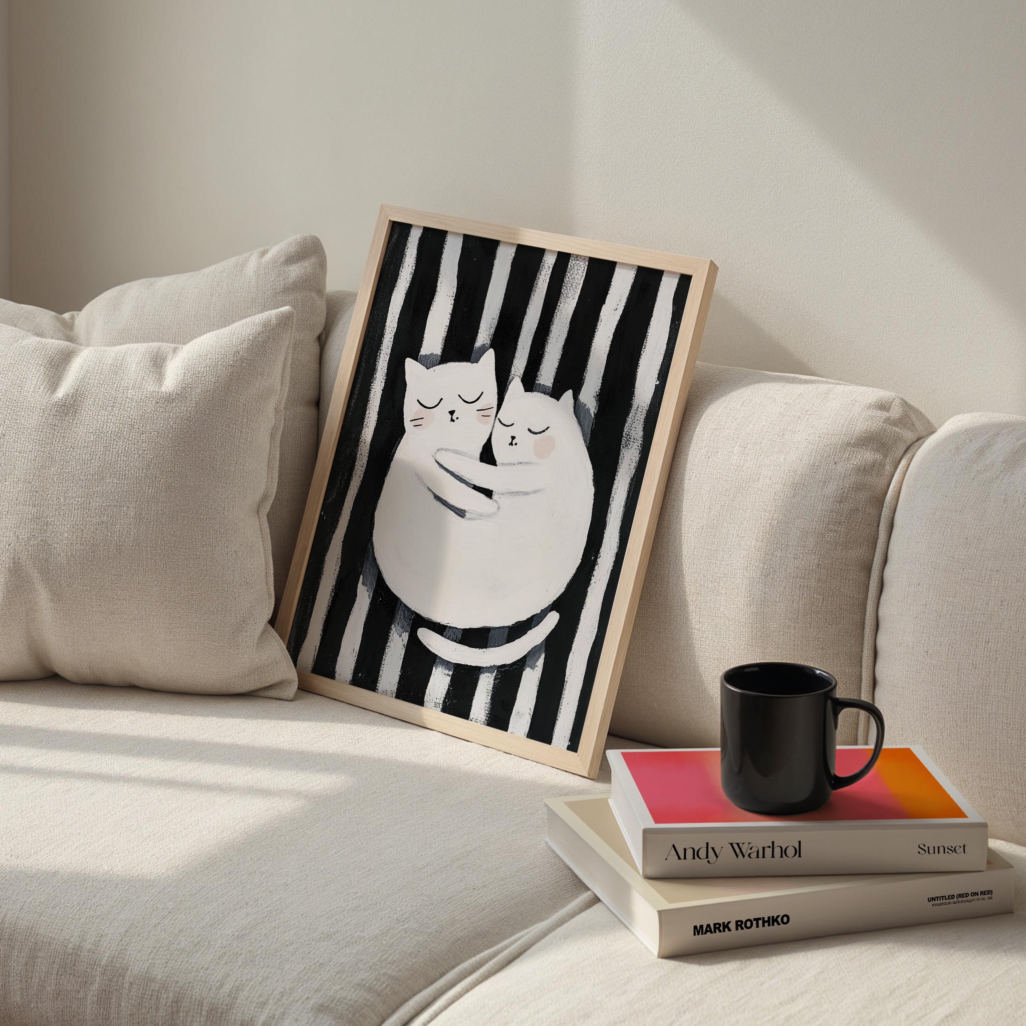 Kedi Portre XIX - Siyah Çizgili Çift Kedi