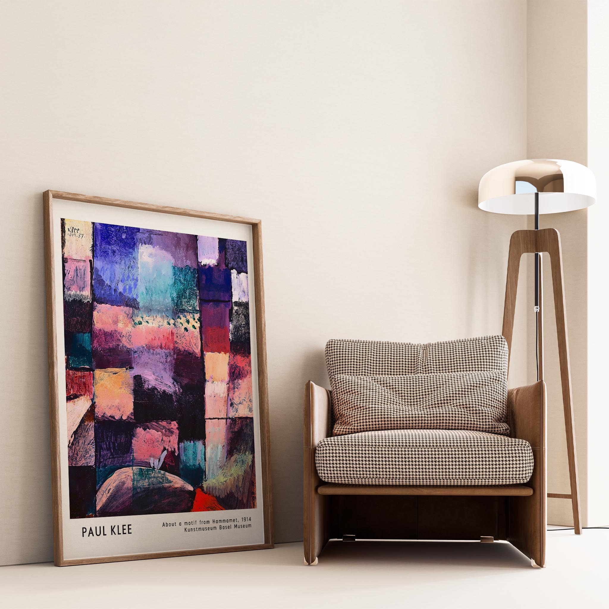 Paul Klee Hammamet Motifi Üzerine 1914 Suluboya I Duvar Tablosu