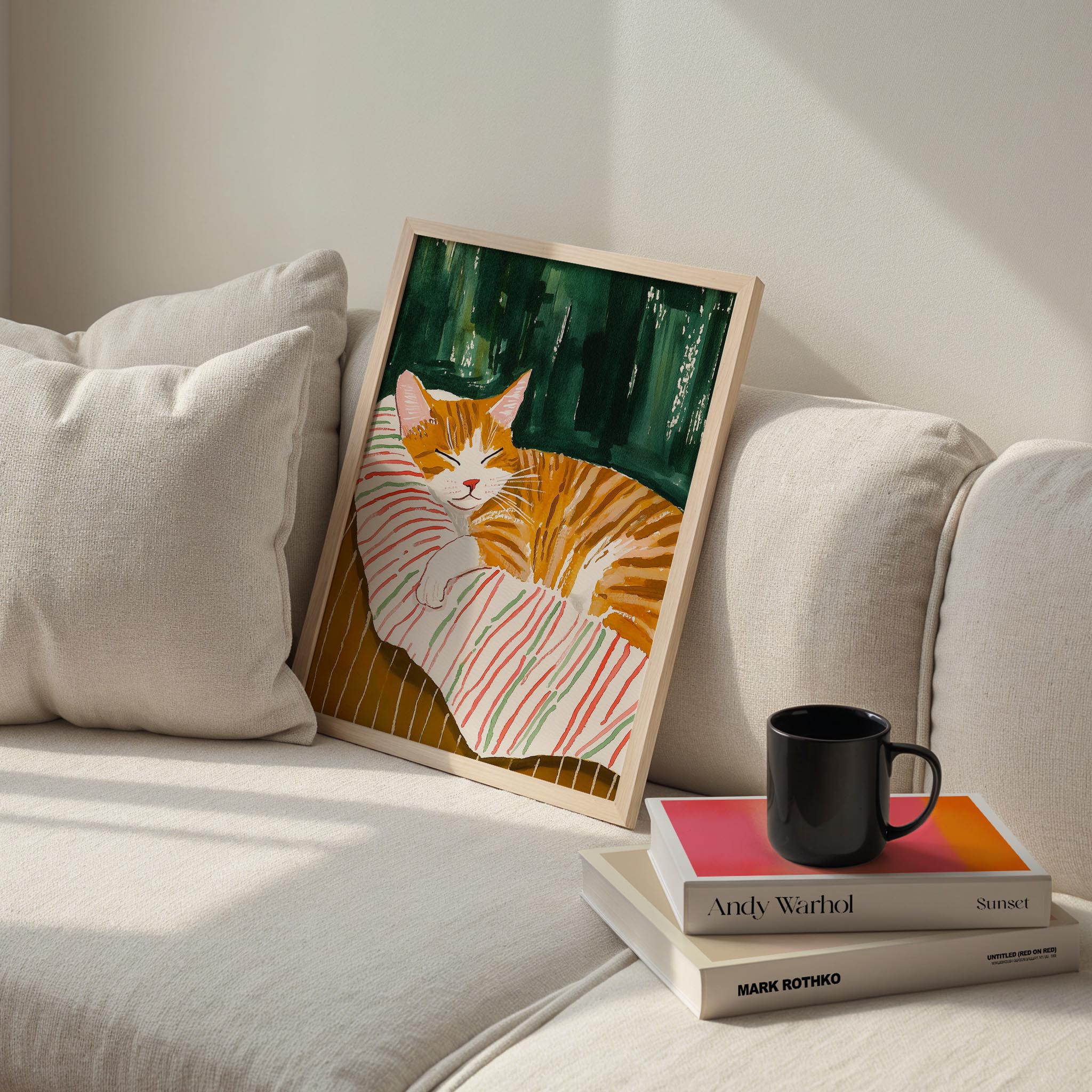 Kedi Portre XVI - Sarman Çizgili Zümrüt