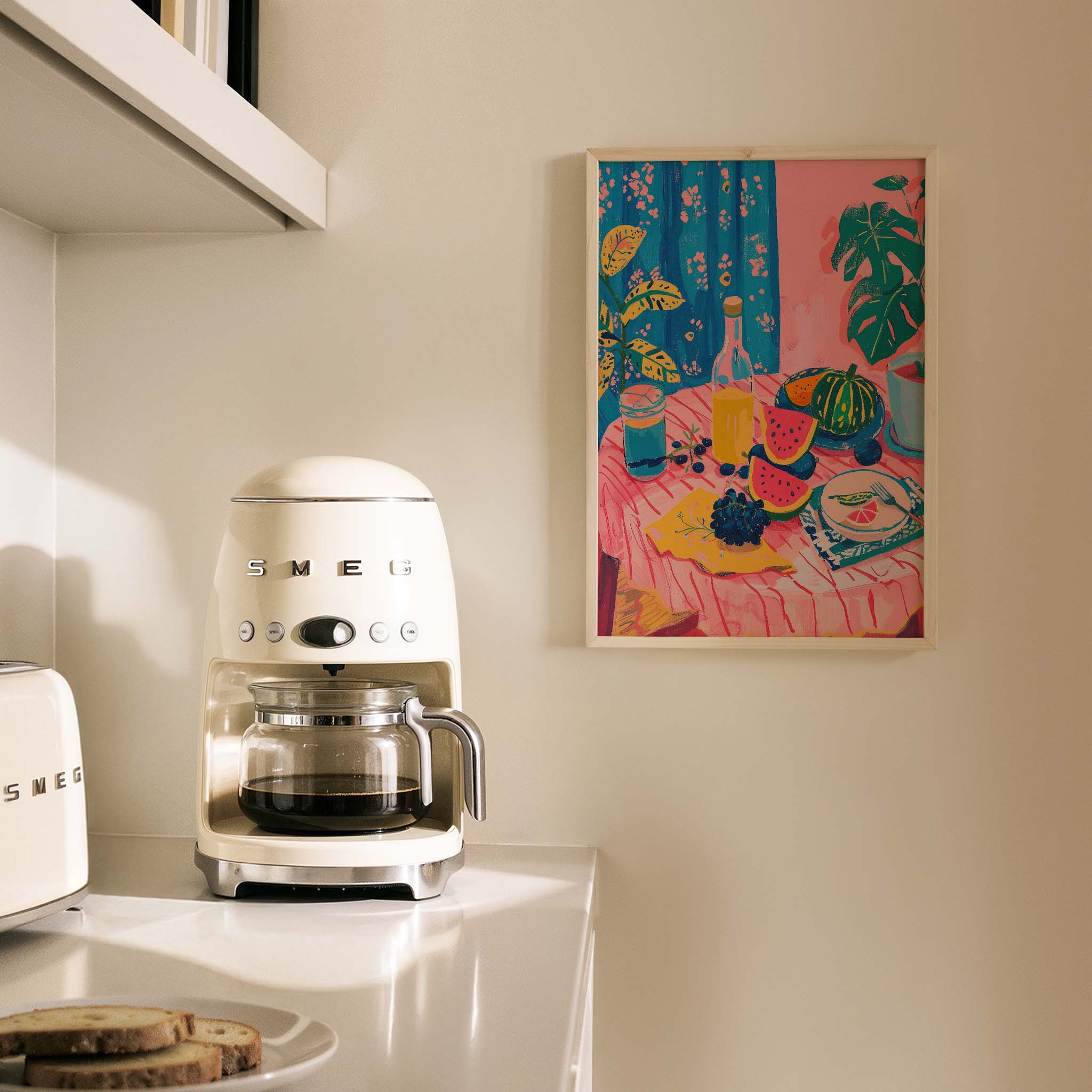 Karpuz Limonata Meyve Sofrası Mutfak Duvar Tablosu