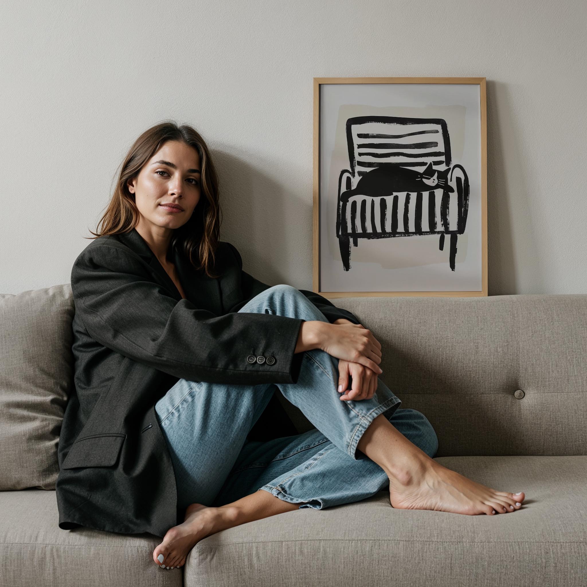 Kedi Portre XX - Siyah Çizgili Kara Kedi