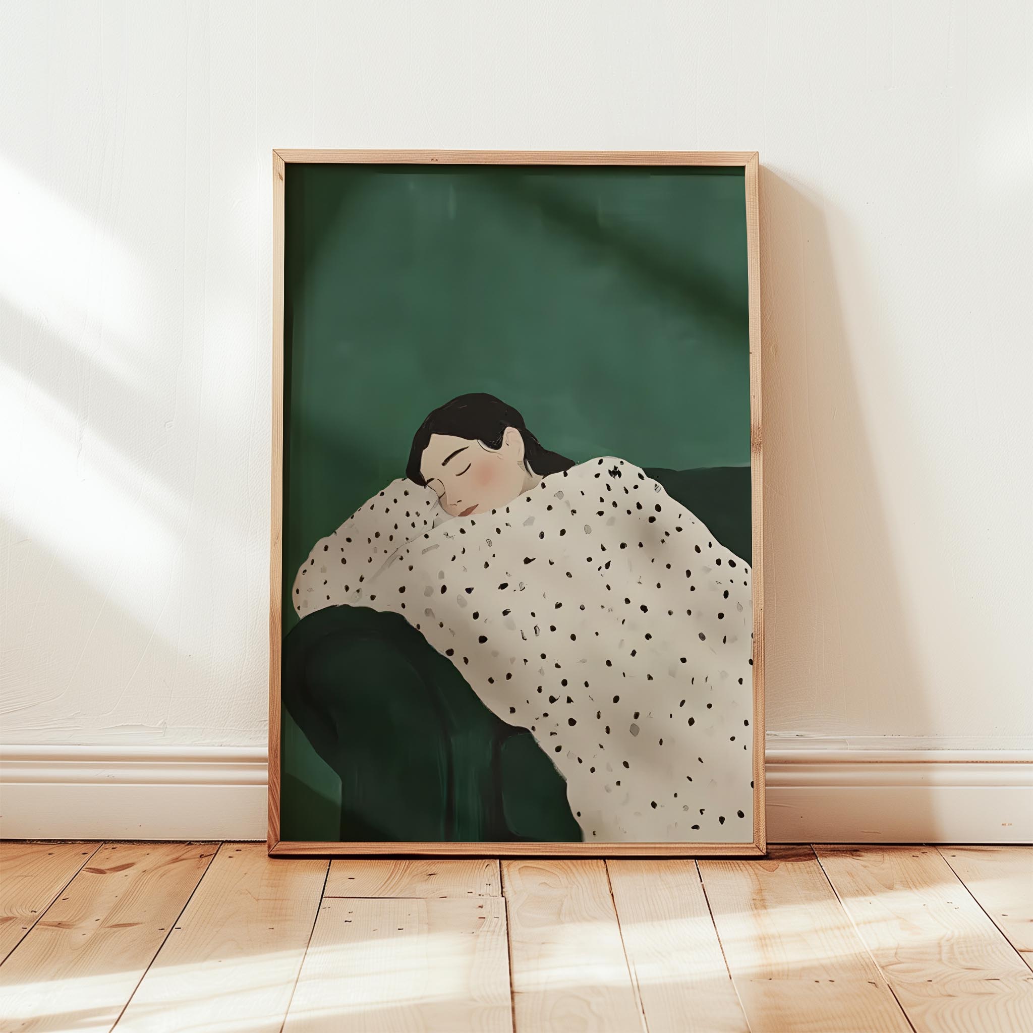 Puantiyeli Dinlenme I - Yeşil Koltuk