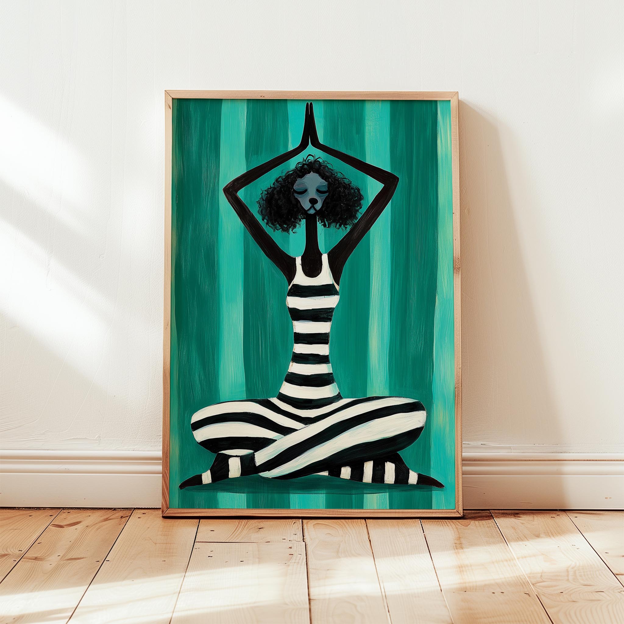 Çizgili Poddle Köpek I - Yoga