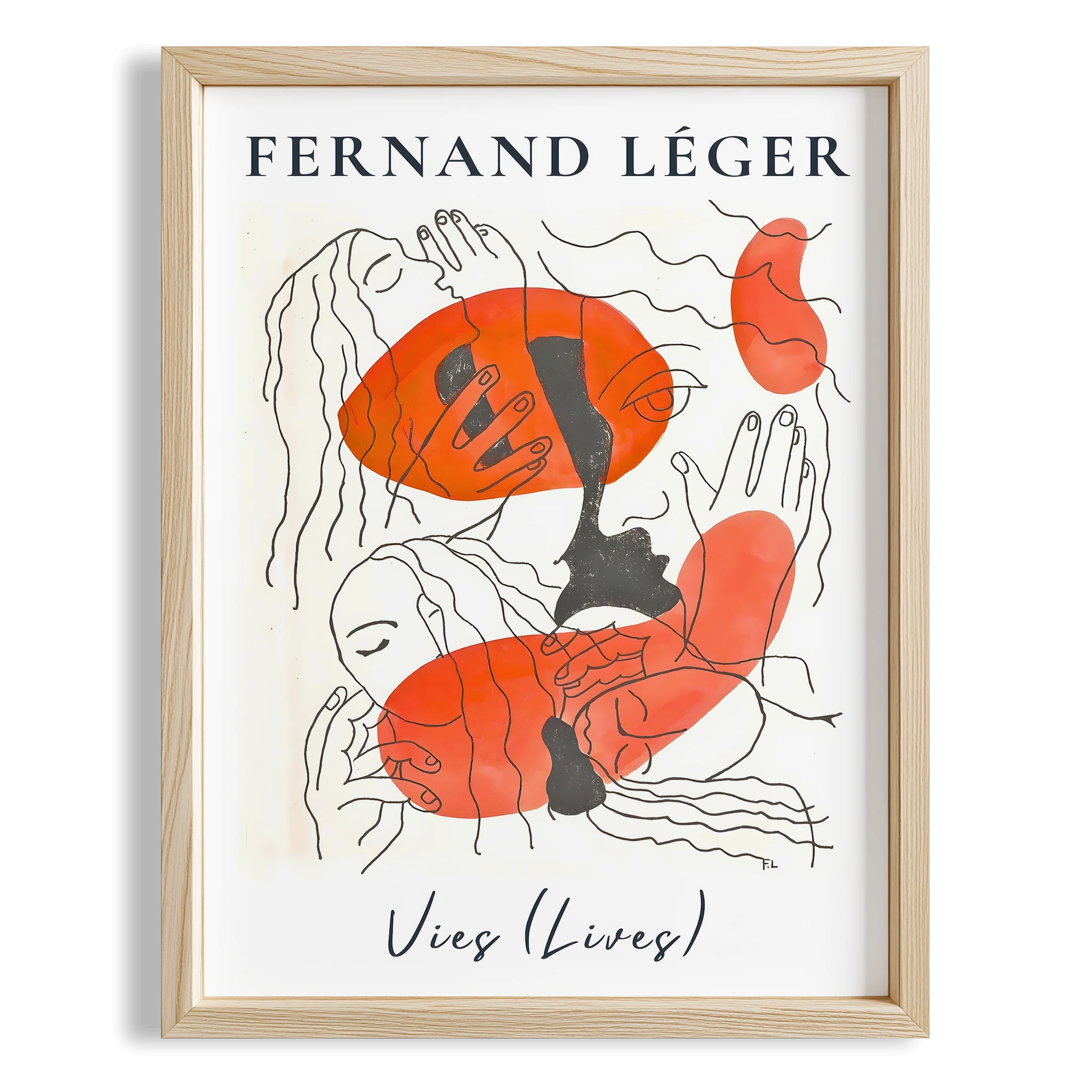 Fernand Leger XIII Duvar Tablosu