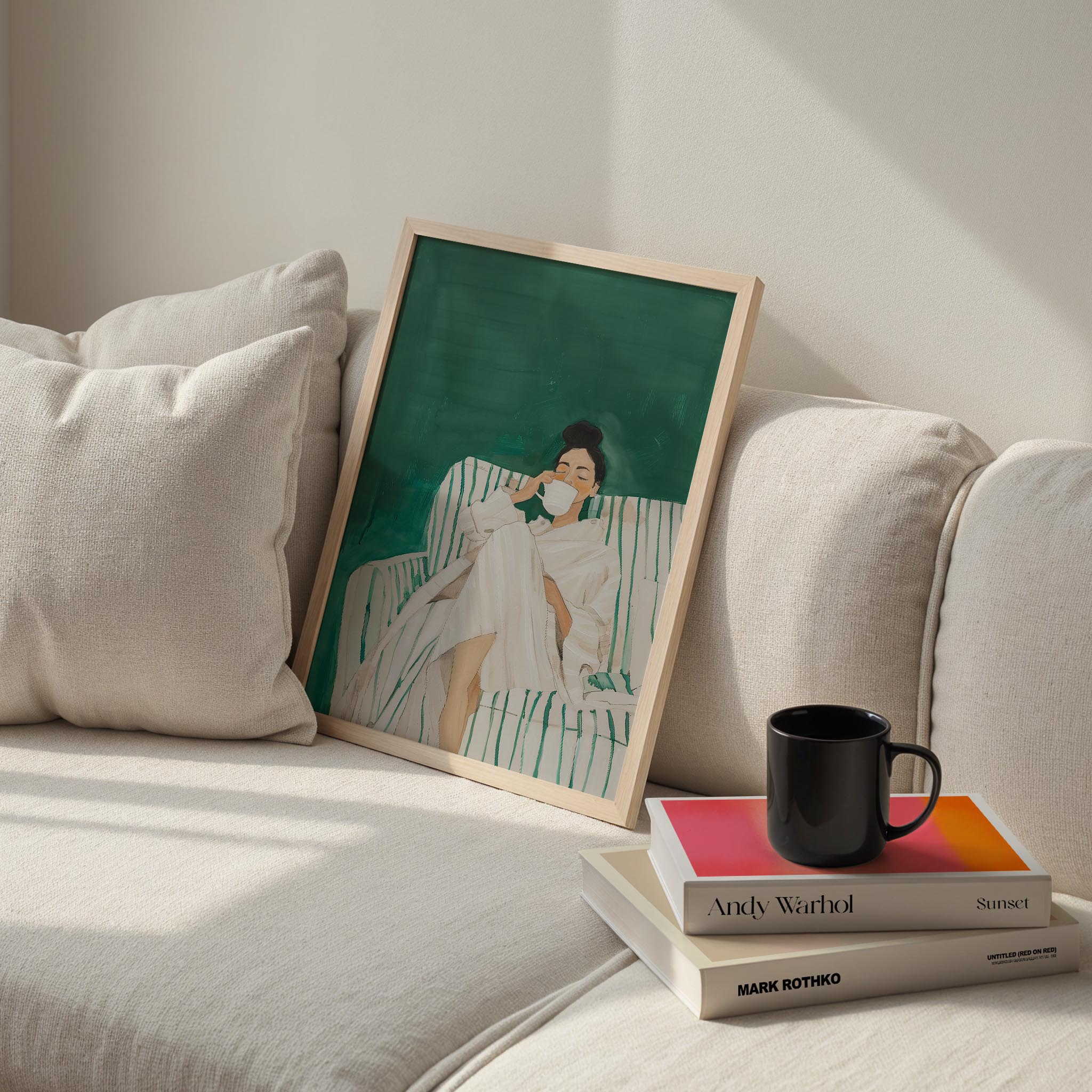 Dinlenen Kadın II - Zümrüt