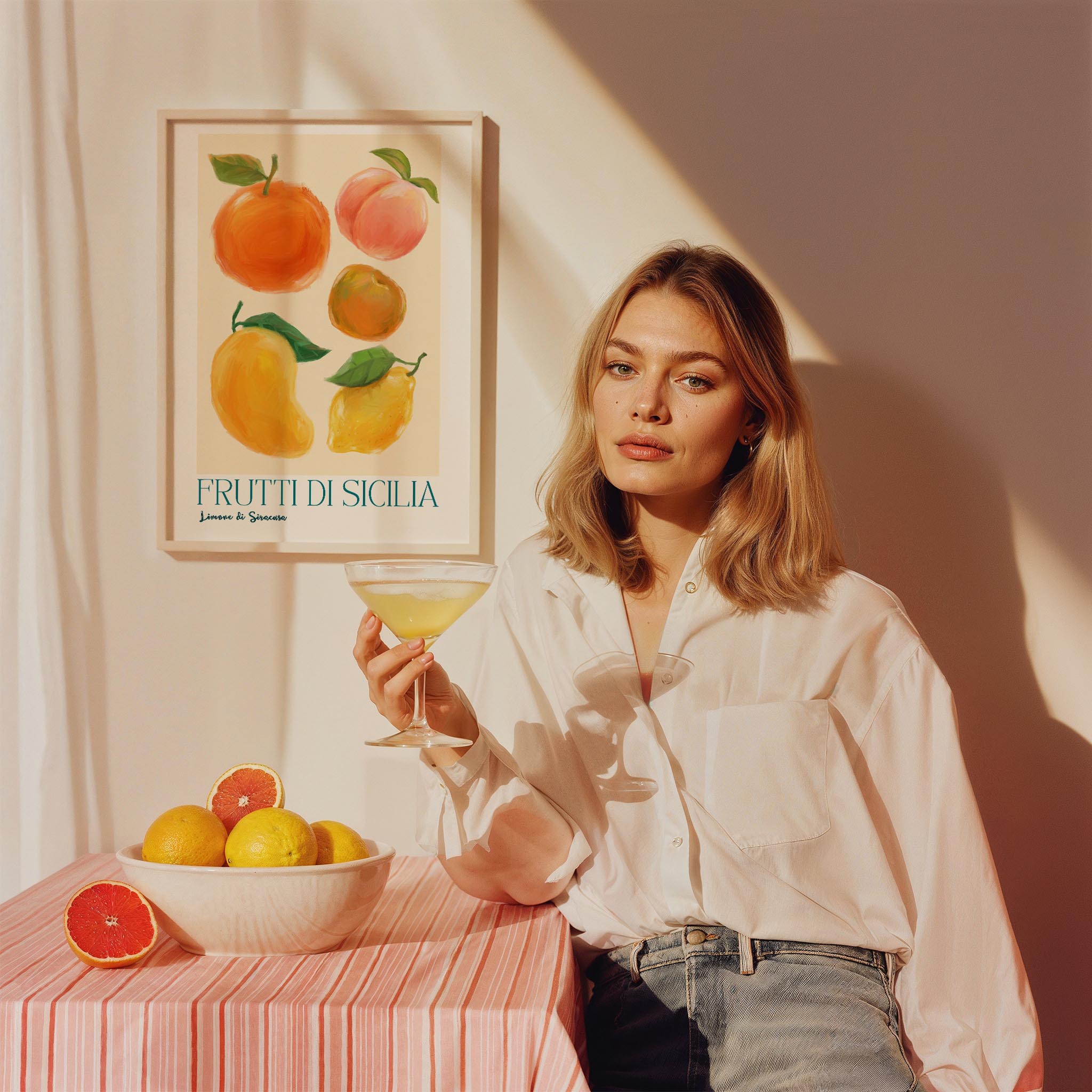 Frutti di Sicilia Fruits Market - Akdeniz İtalya Koleksiyonu Mutfak Tablosu II