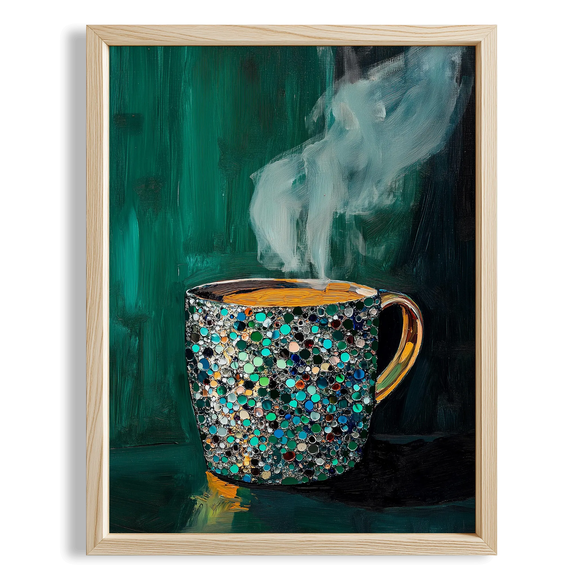 Kahve Fincanı IV - Mozaik Zümrüt