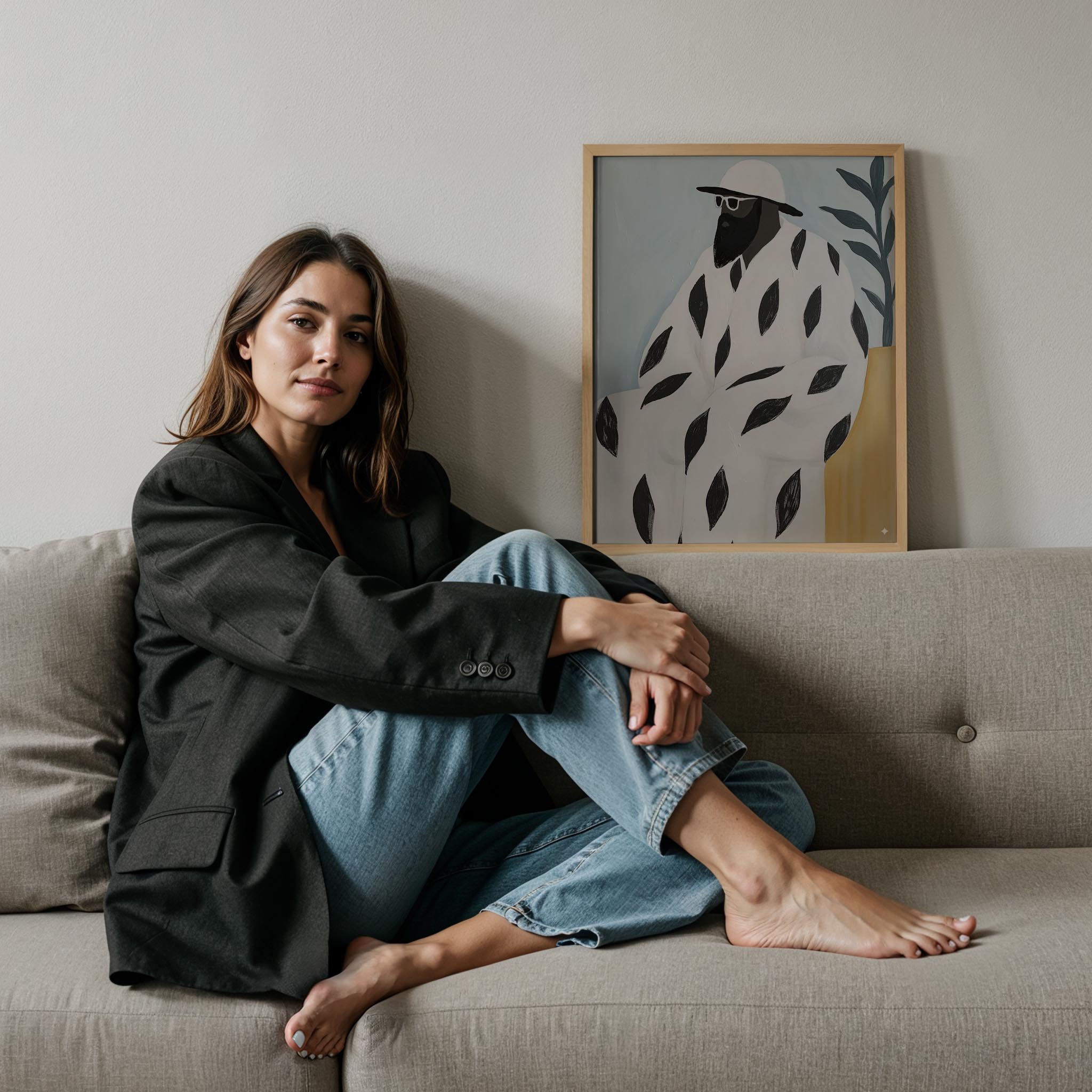 Erkek Portre VI - Afro Bohem