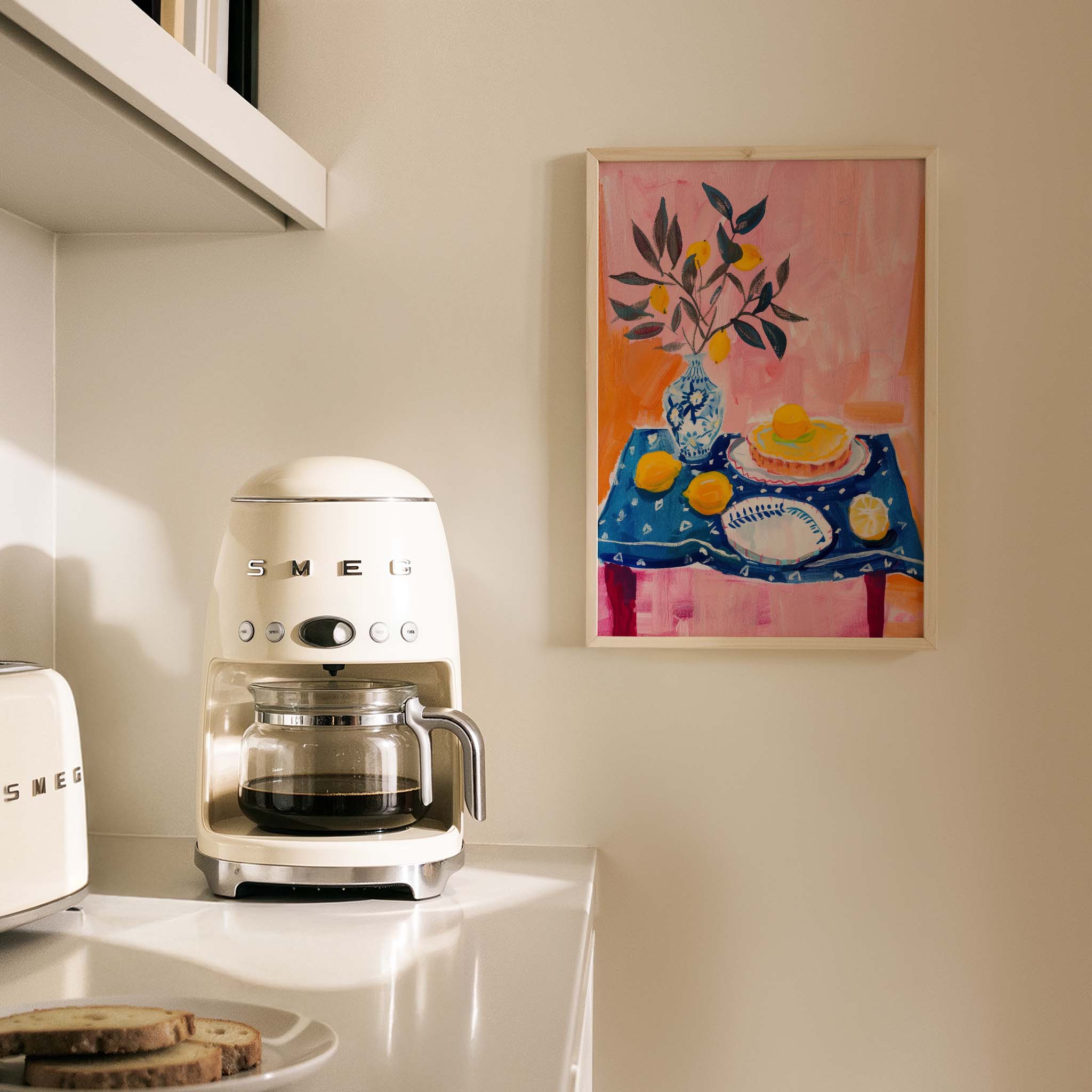 Akdeniz Sofrası Natürmort Mutfak Duvar Tablosu