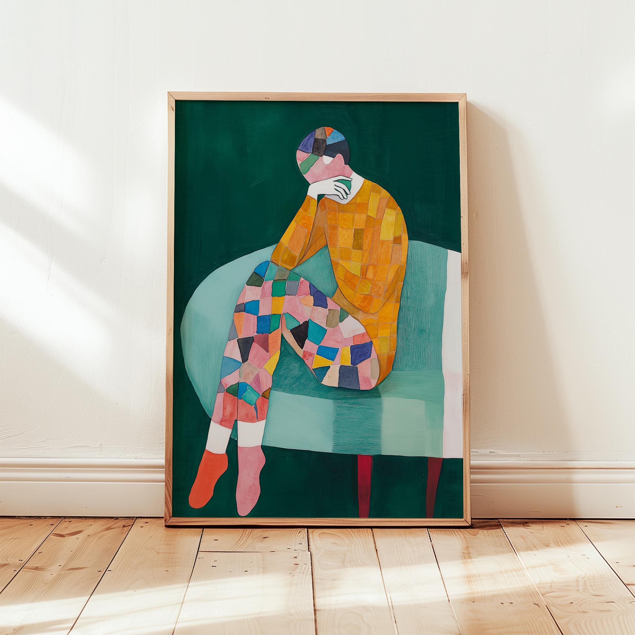 İnsan Portresi VII - Soyut Mozaik