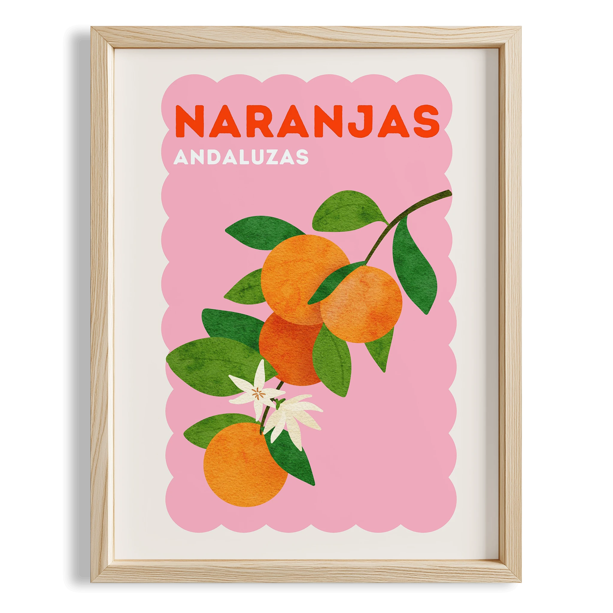 Naranjas Portakal Akdeniz İspanya Koleksiyonu Mutfak Duvar Tablosu