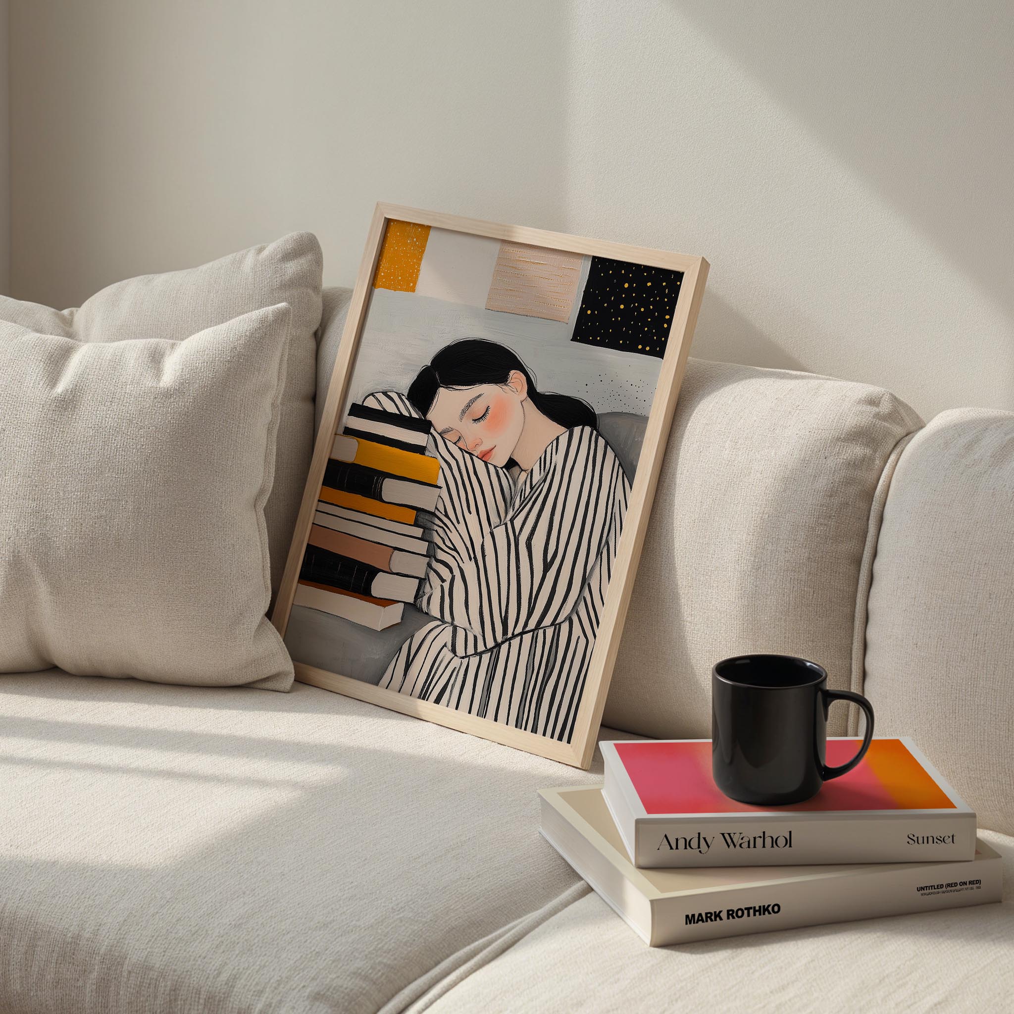 Kadın Portre XII - Kitap & Dinginlik