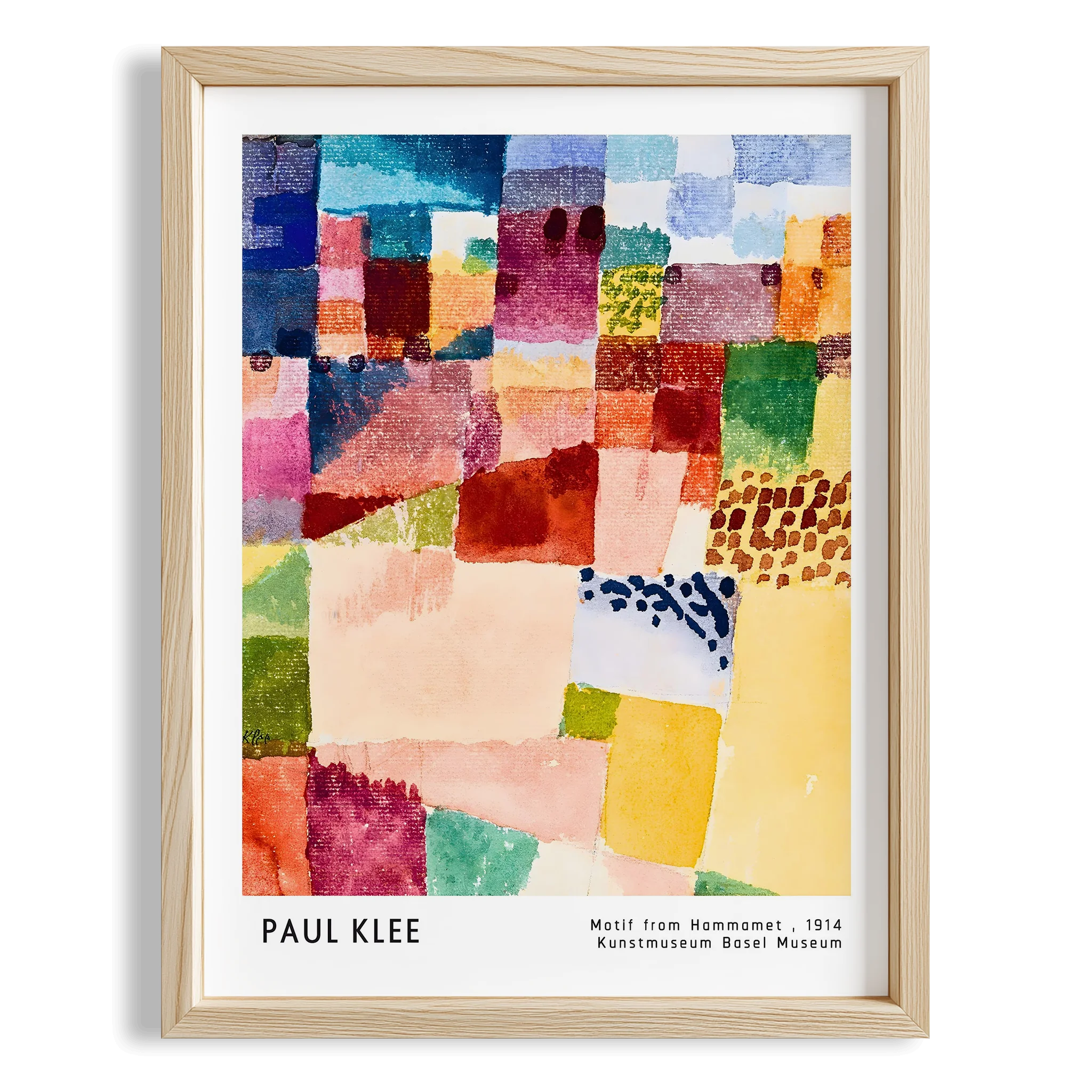 Paul Klee Hammamet Motifi Üzerine 1914 Suluboya II Duvar Tablosu