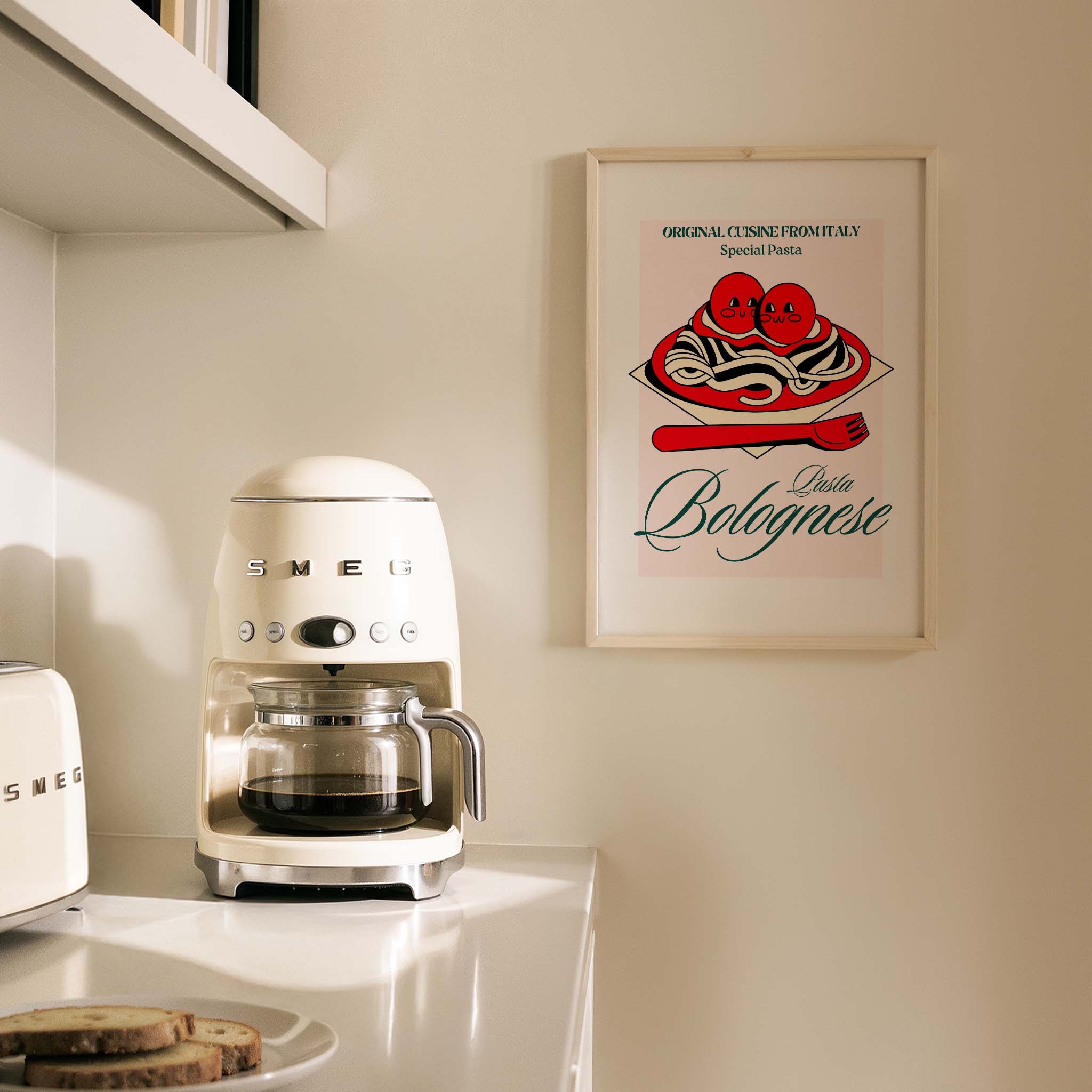 Pasta Bolognese Akdeniz İtalya Koleksiyonu Mutfak Duvar Tablosu