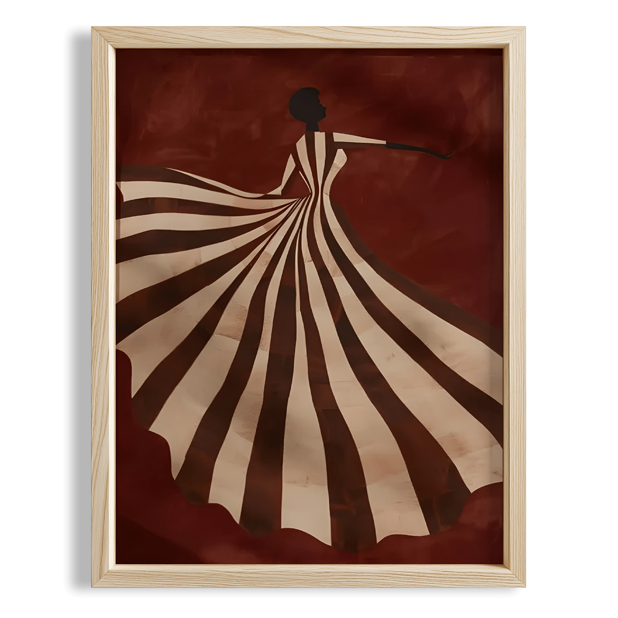 Soyut Elbise XX - Kızıl Zemin