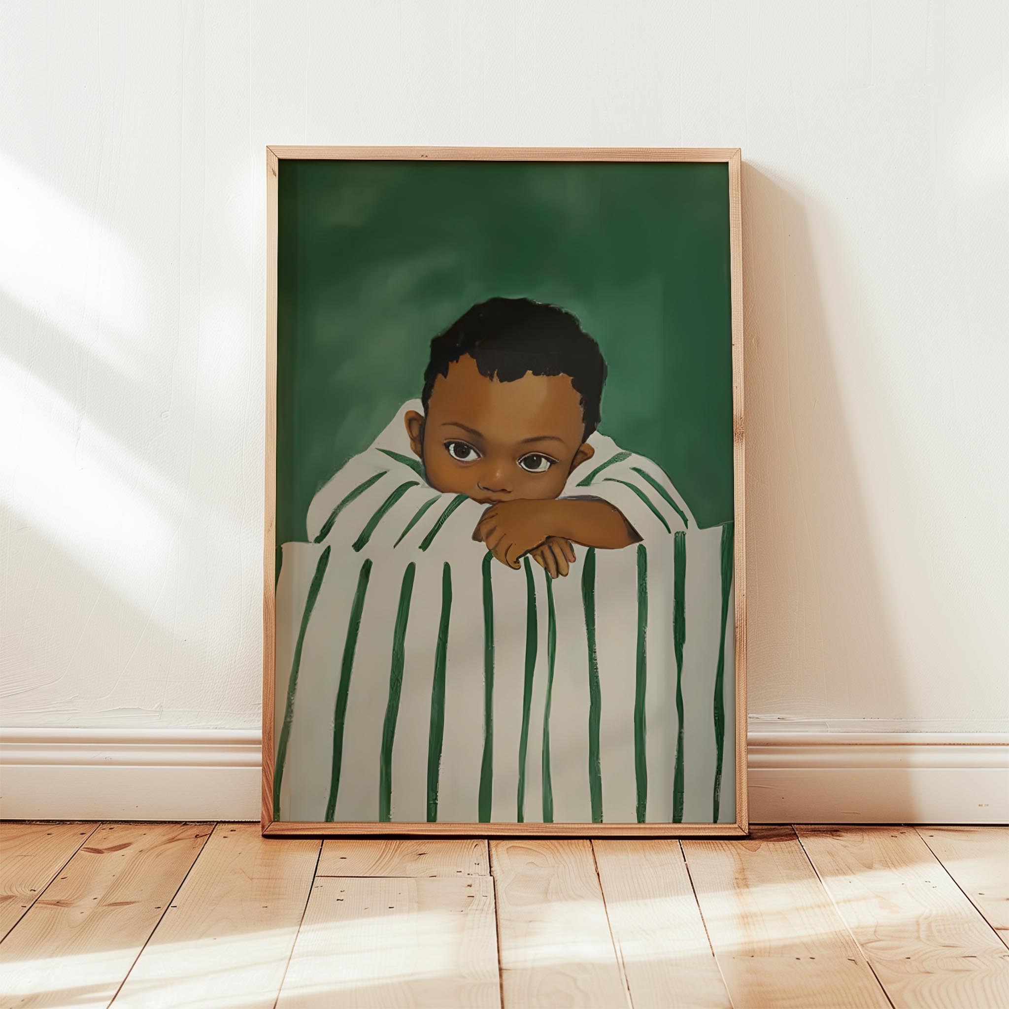 Genç Portre I - Zümrüt Çizgili