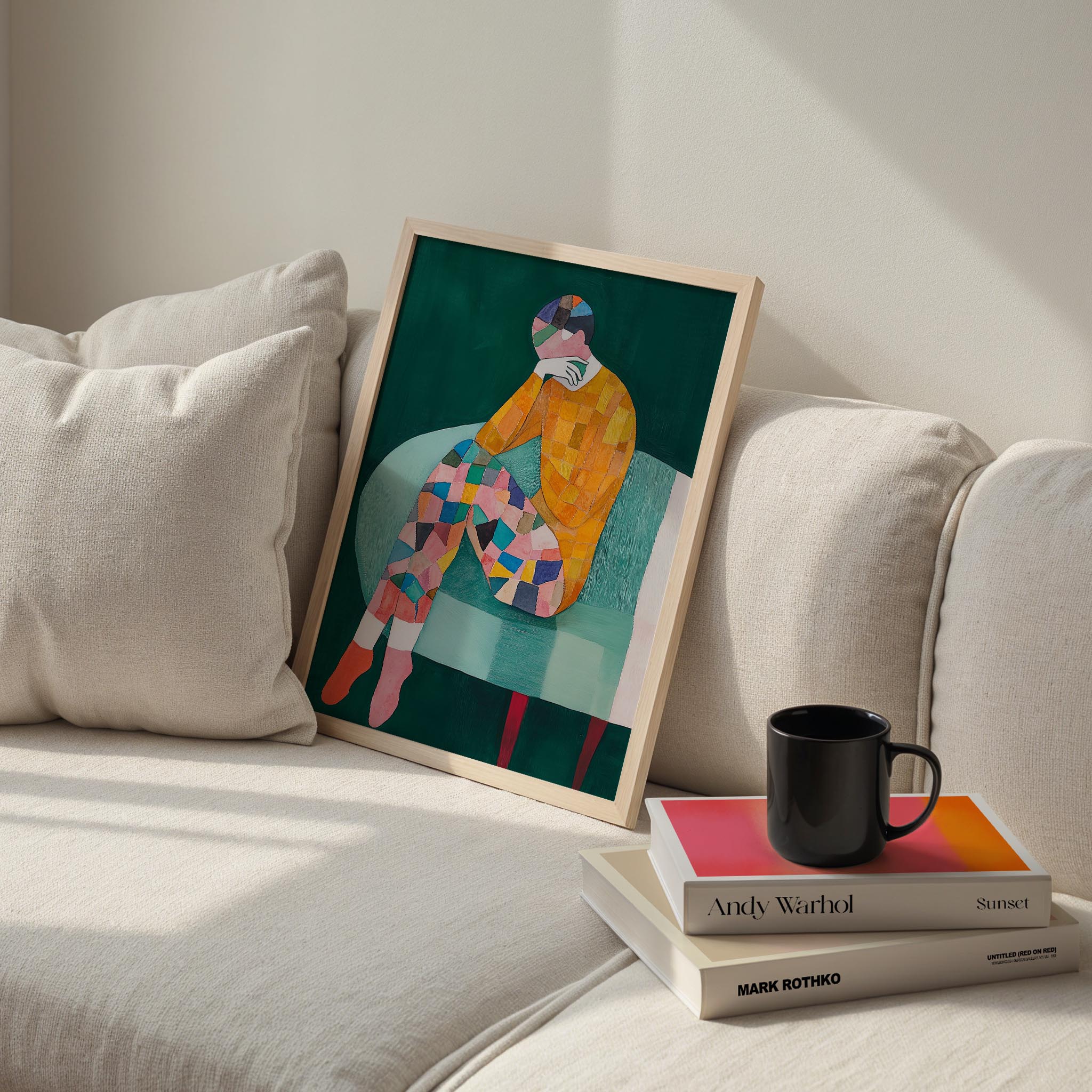 İnsan Portresi VII - Soyut Mozaik