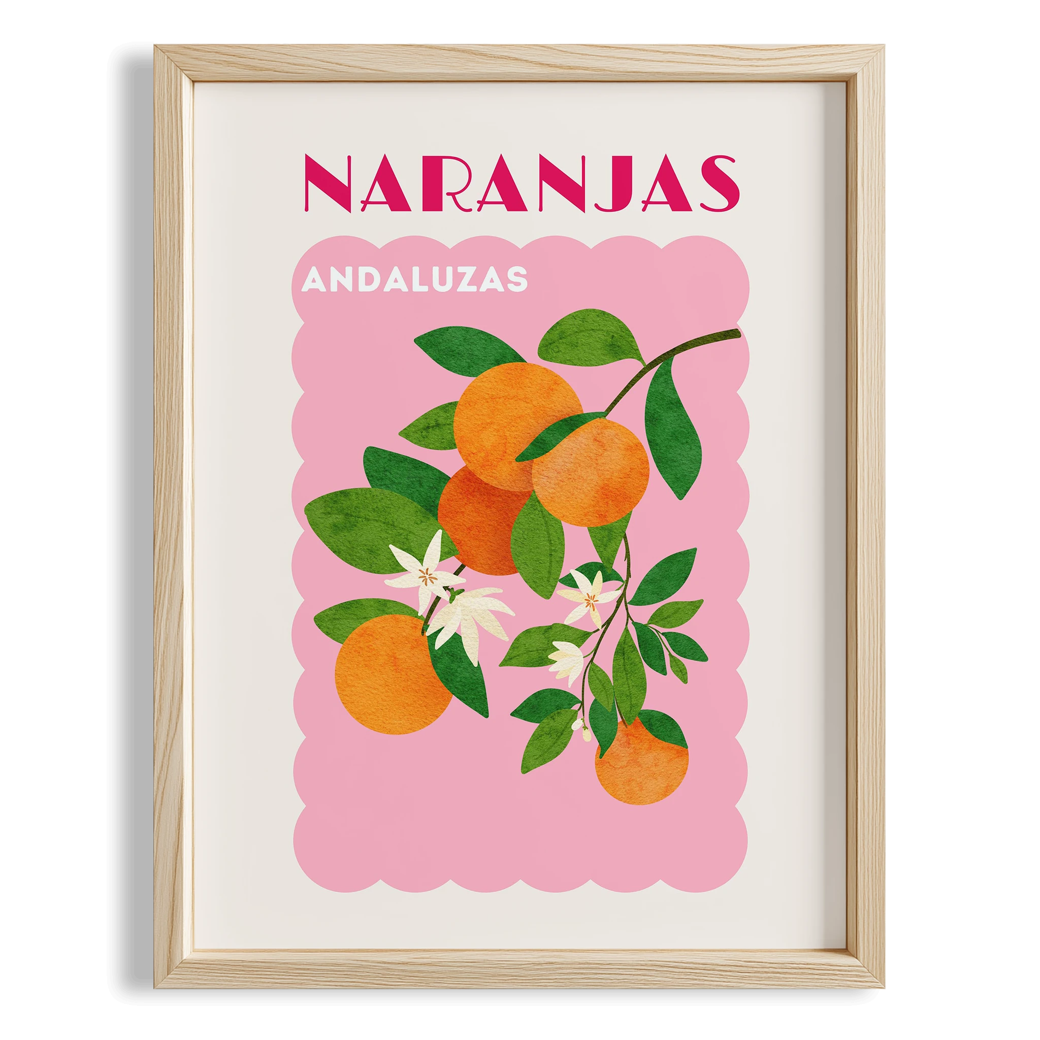 Naranjas Andalusia Akdeniz İspanya Koleksiyonu Mutfak Duvar Tablosu