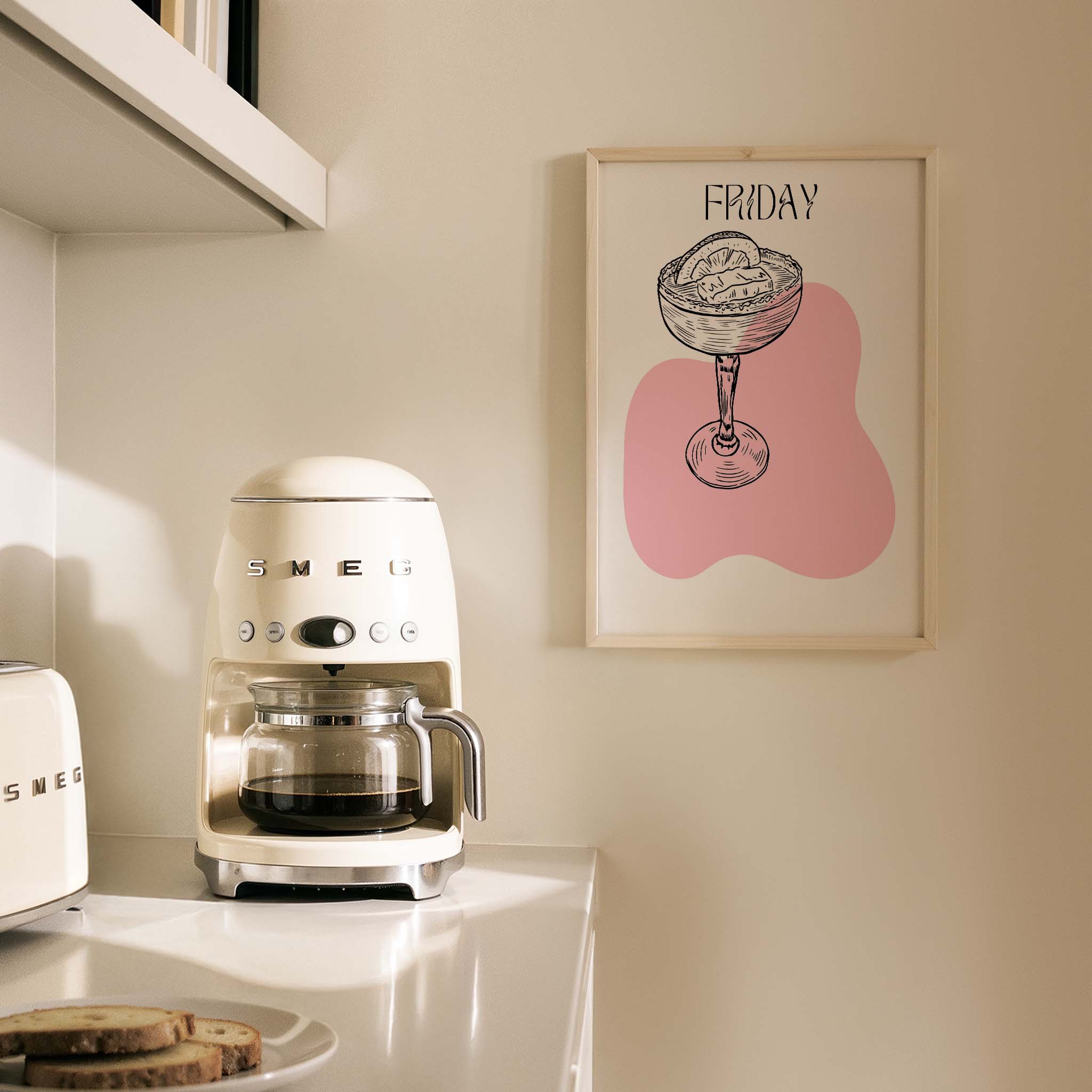 Cuma Günü Weekend Drinks Kokteyl Mutfak Duvar Tablosu