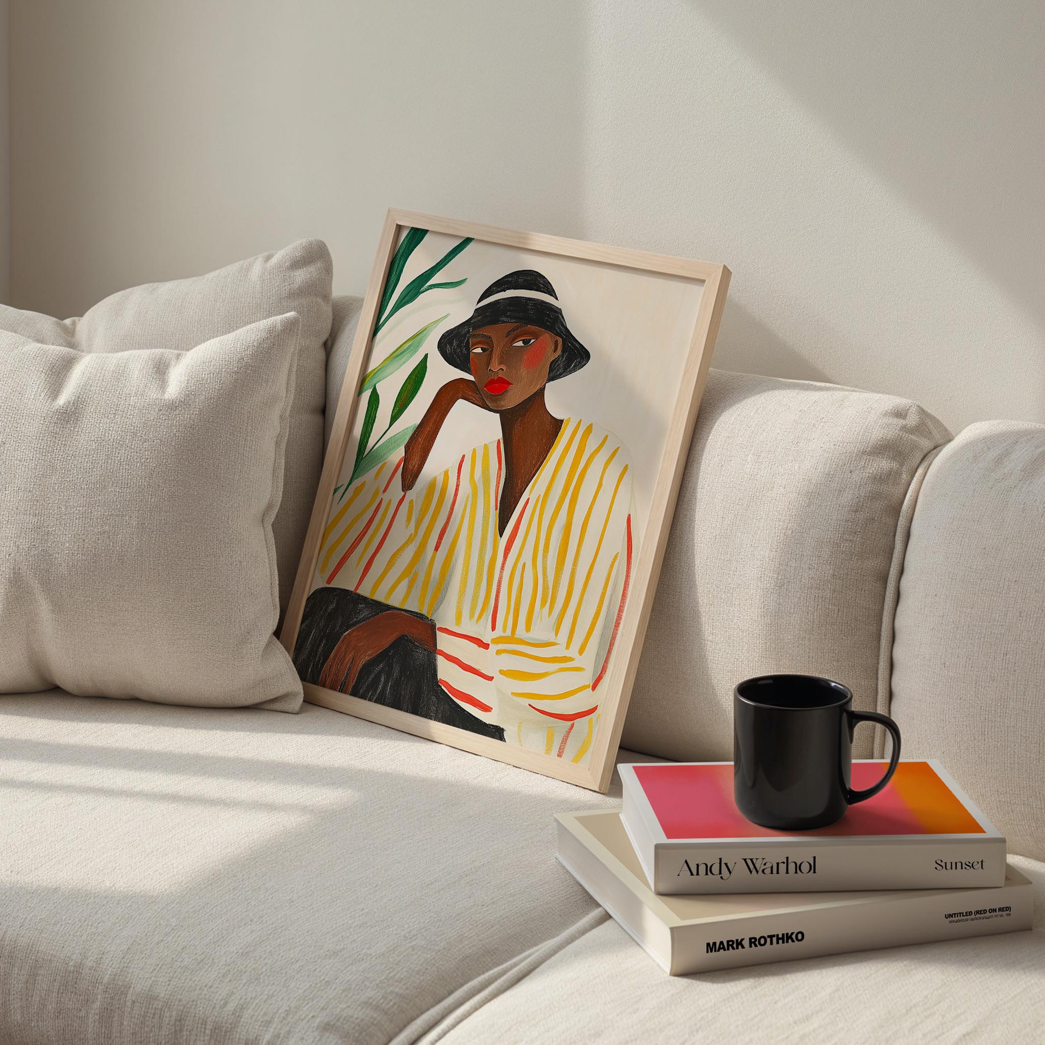 Kadın Portre VI - Afro Bohem