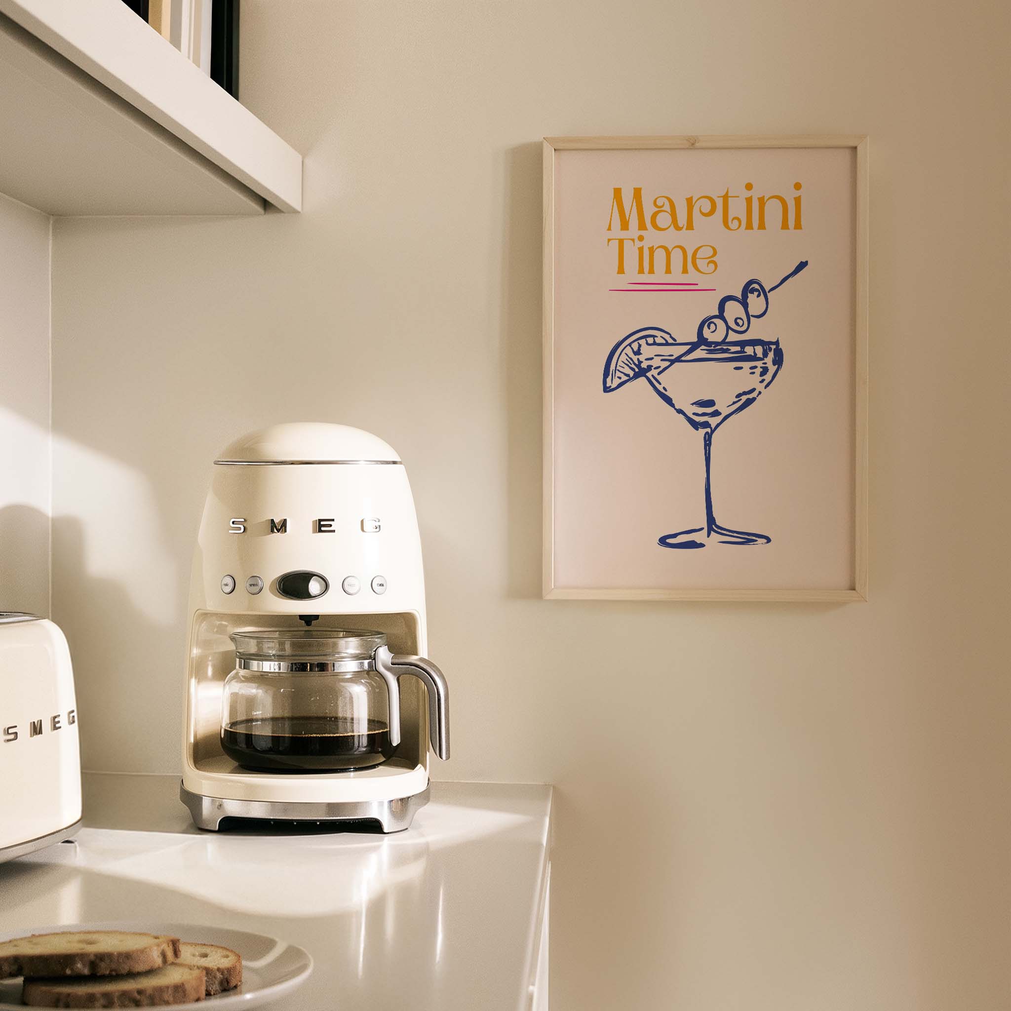 Martini Time Kokteyller Mutfak Duvar Tablosu