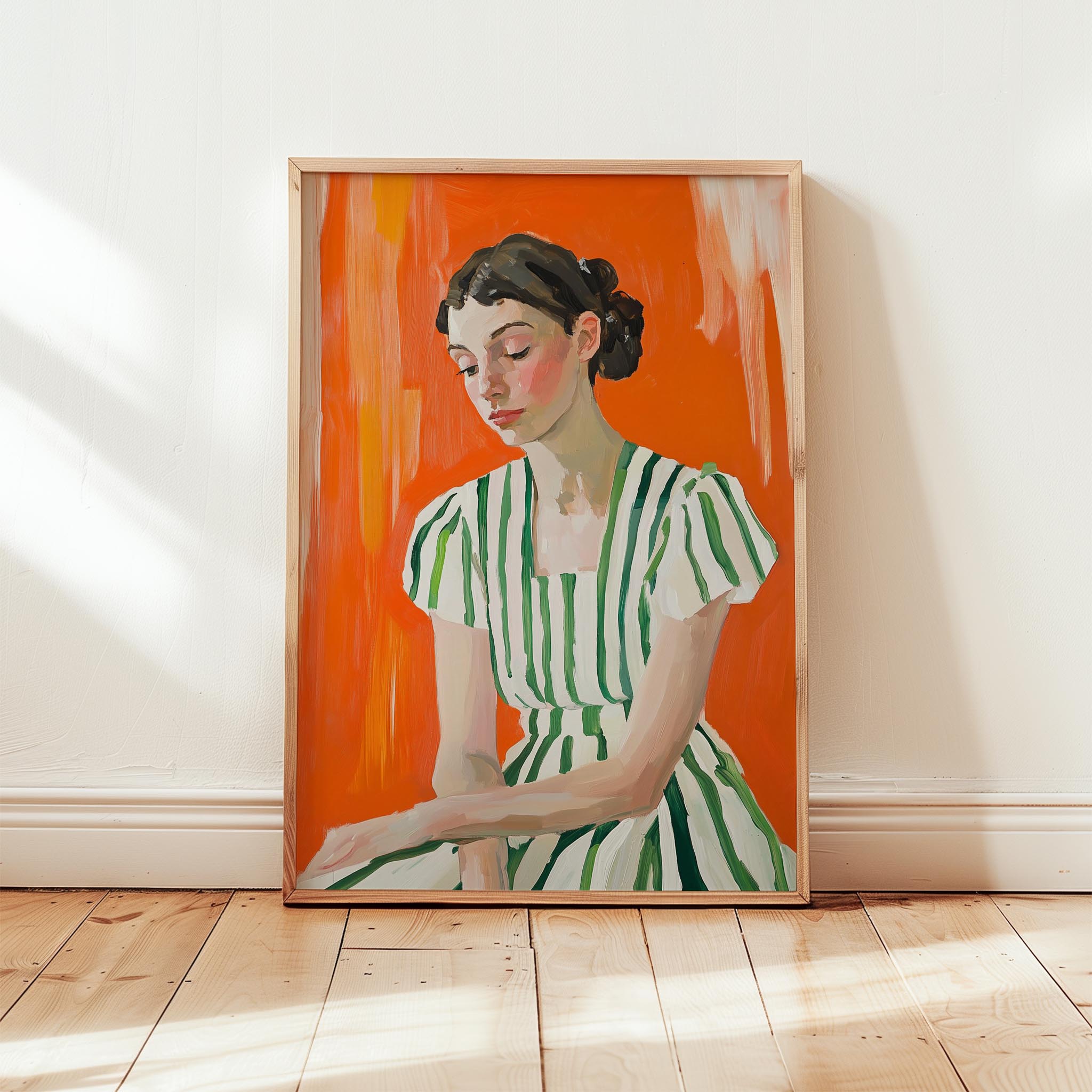 Kadın Portre XVIII - Turuncu