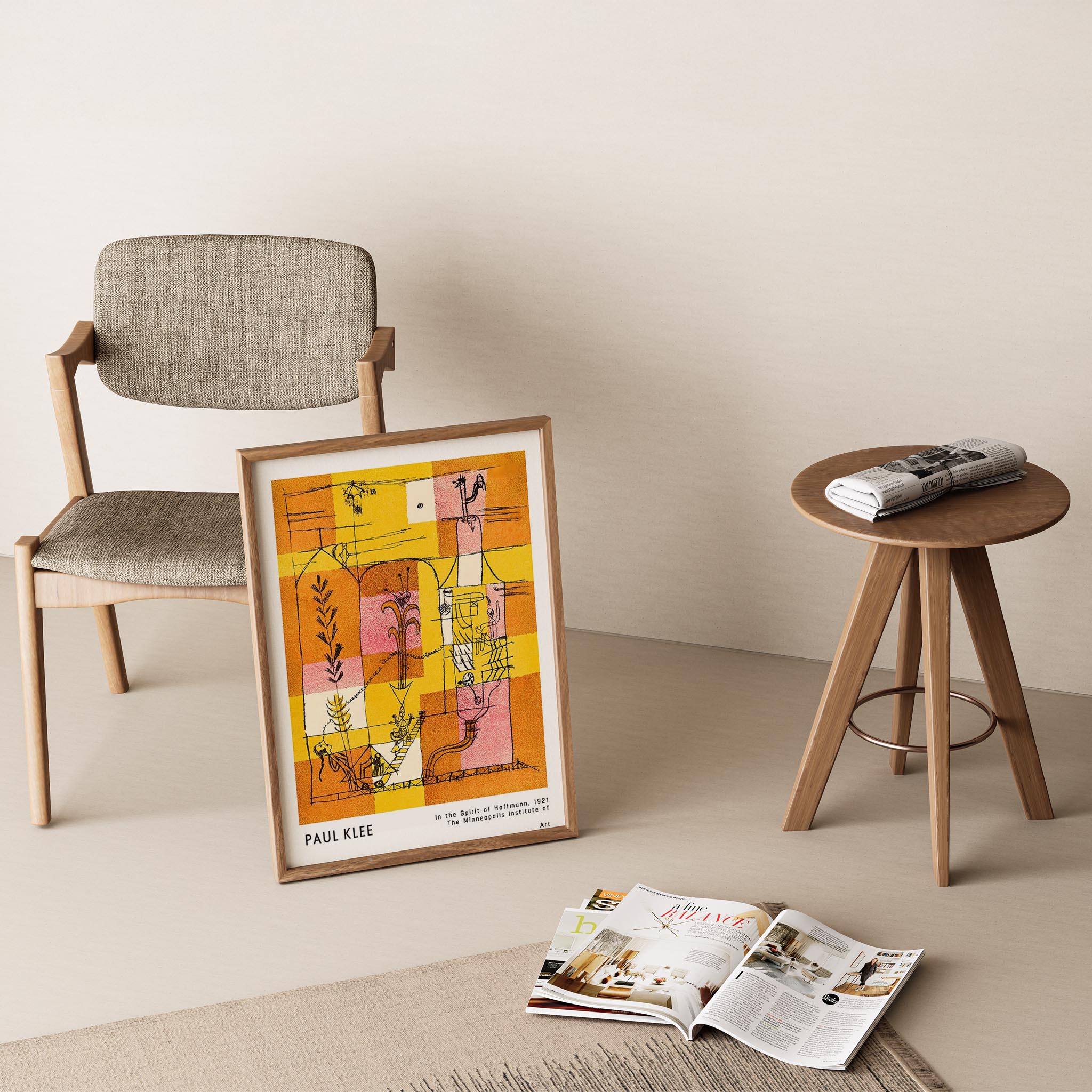 Paul Klee Hoffman Ruhu Eşliğinde 1921 Suluboya I Duvar Tablosu