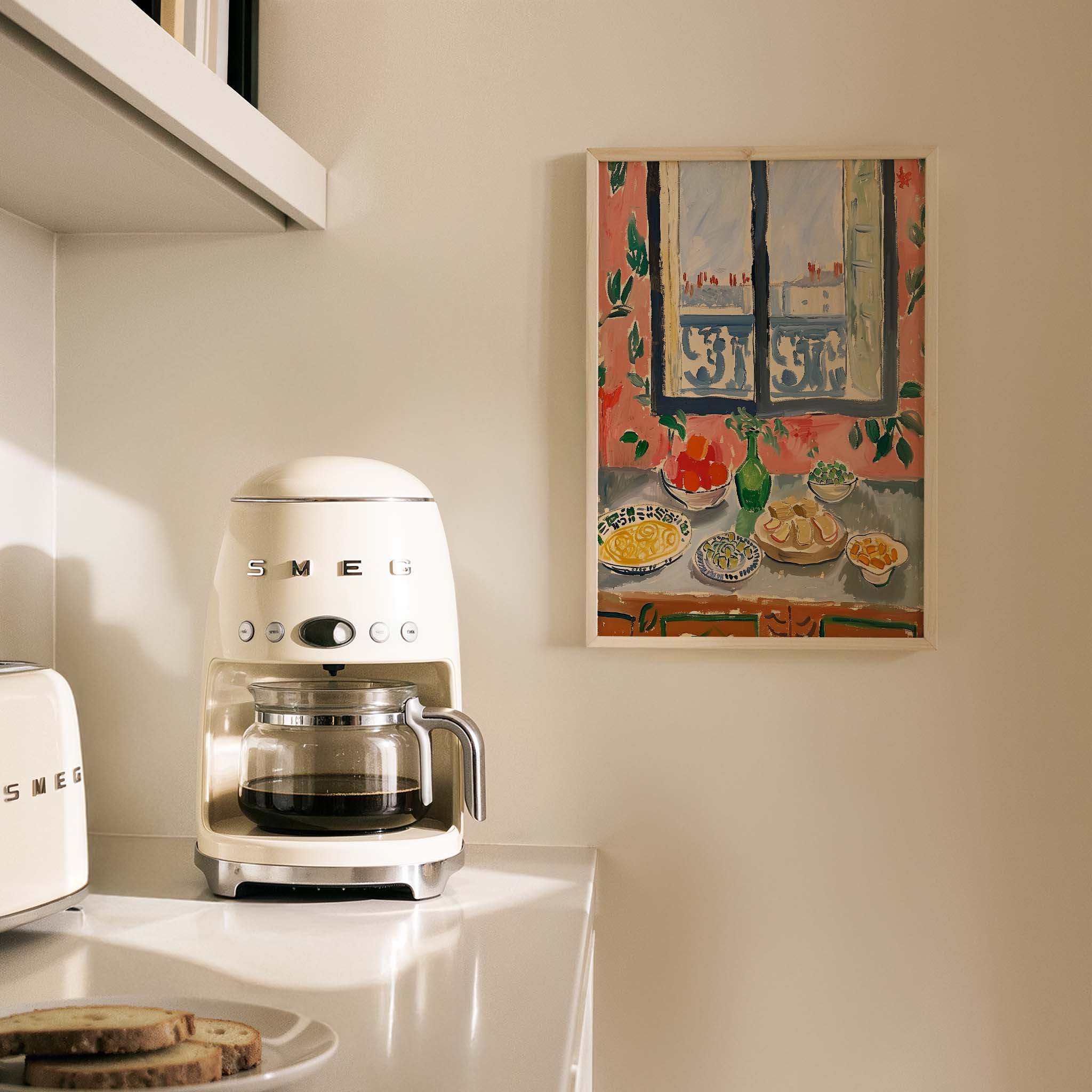 İtalyan Yemek Sofrası Akdeniz İtalyan Koleksiyonu Mutfak Duvar Tablosu