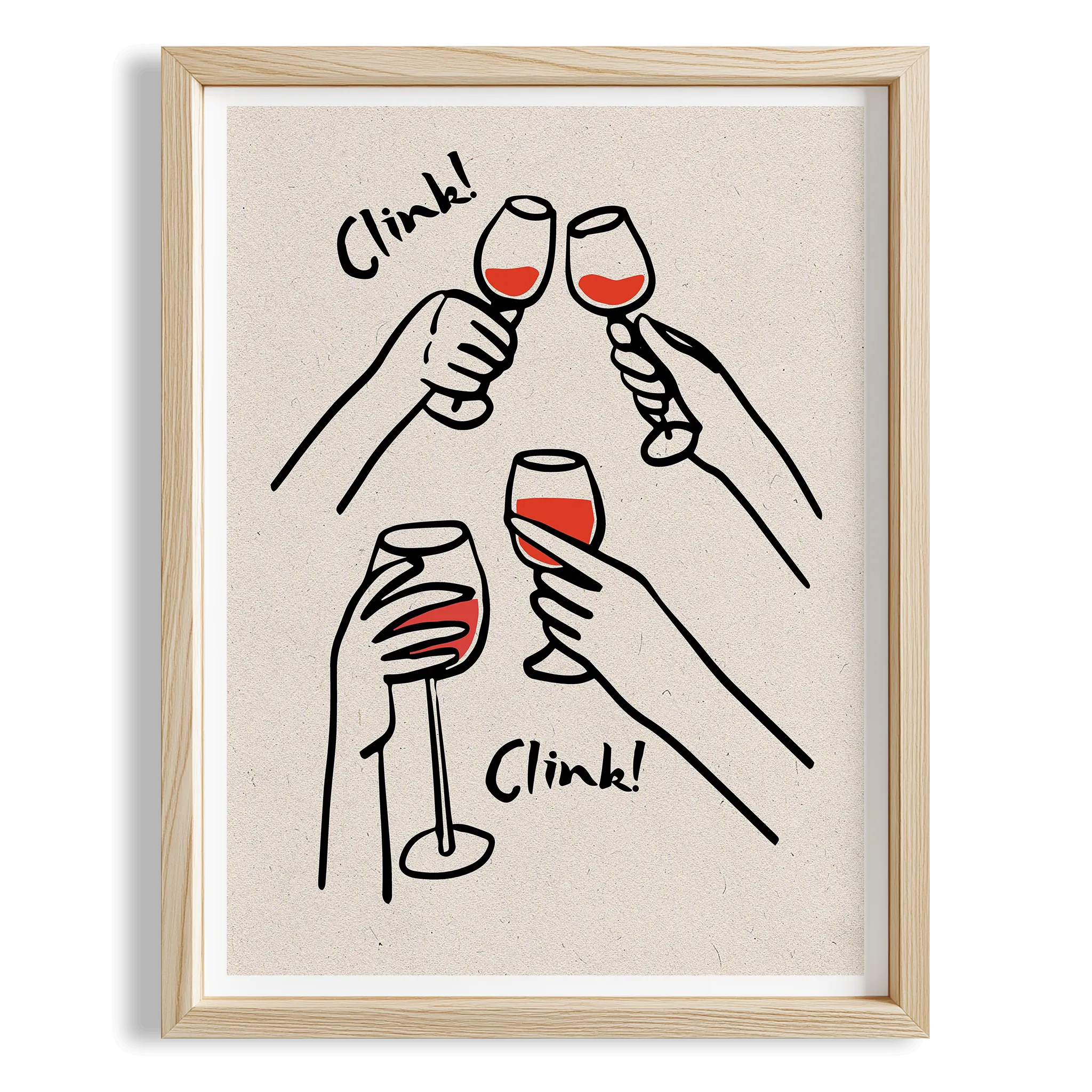 Minimal Kadehler Kokteyller Mutfak Duvar Tablosu