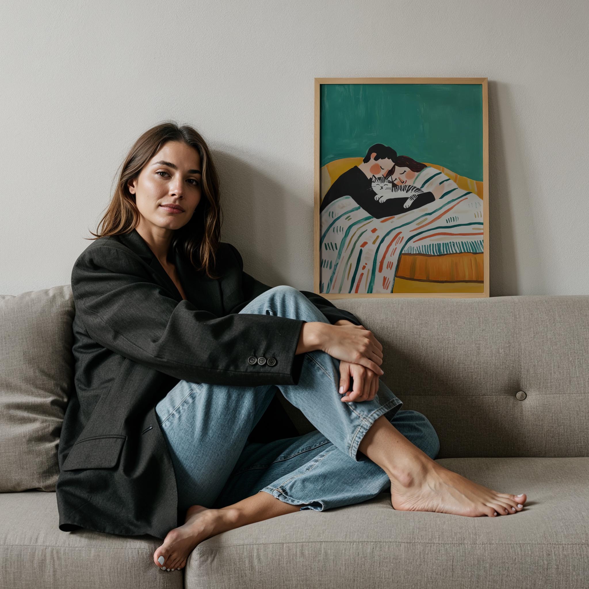 Aşkın Sessizliği VI - Kedili Aile