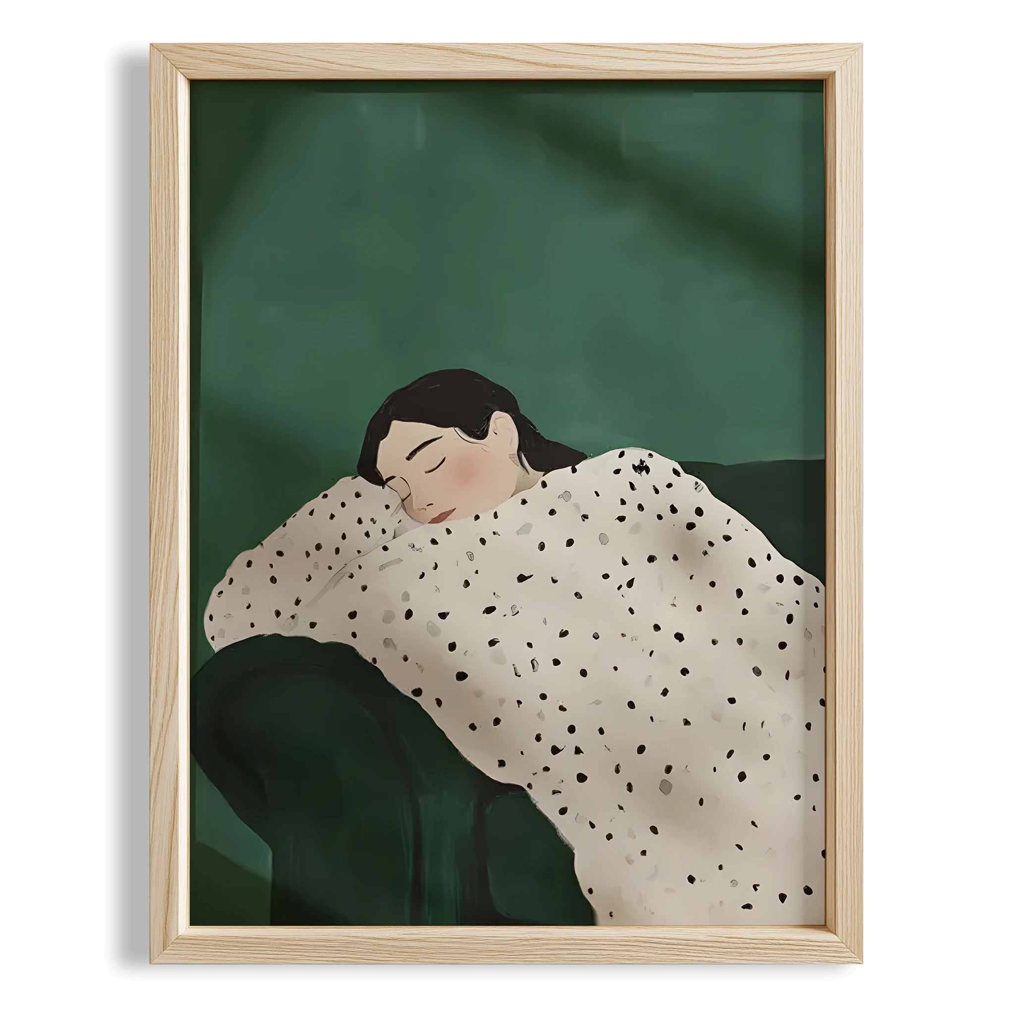 Puantiyeli Dinlenme I - Yeşil Koltuk