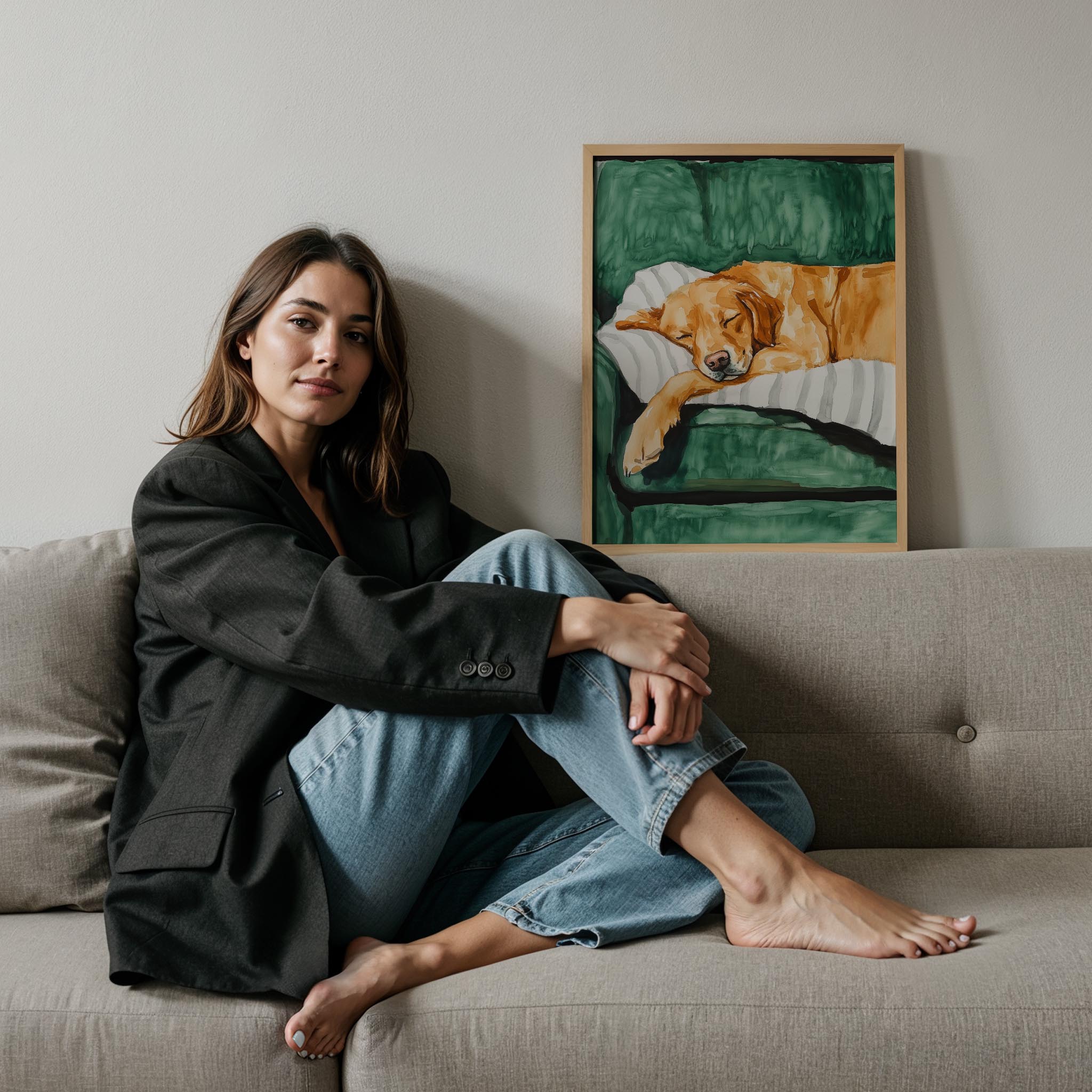 Köpek Portre XIII - Golden Retriever Zümrüt