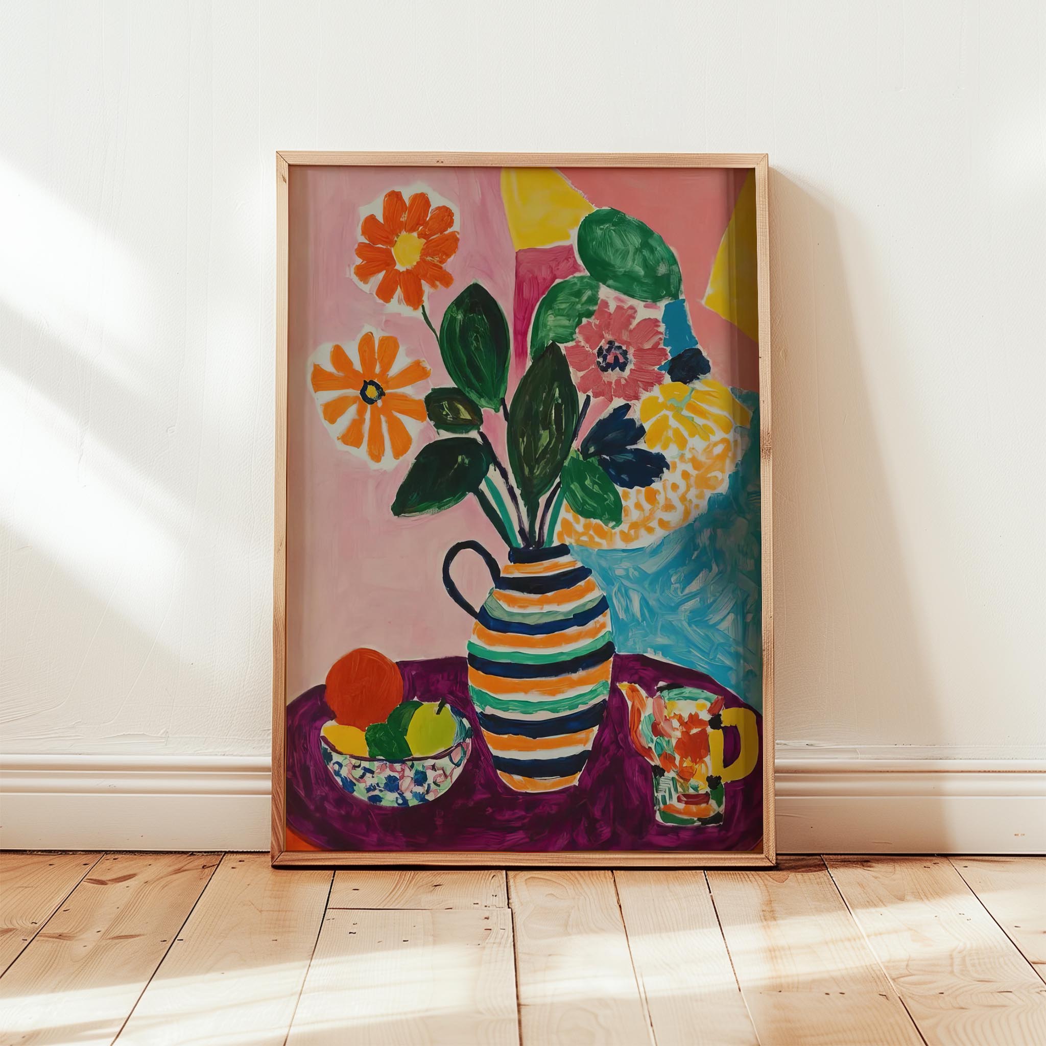 Vazo ve Çiçekler IX - Çiçekli Sofra