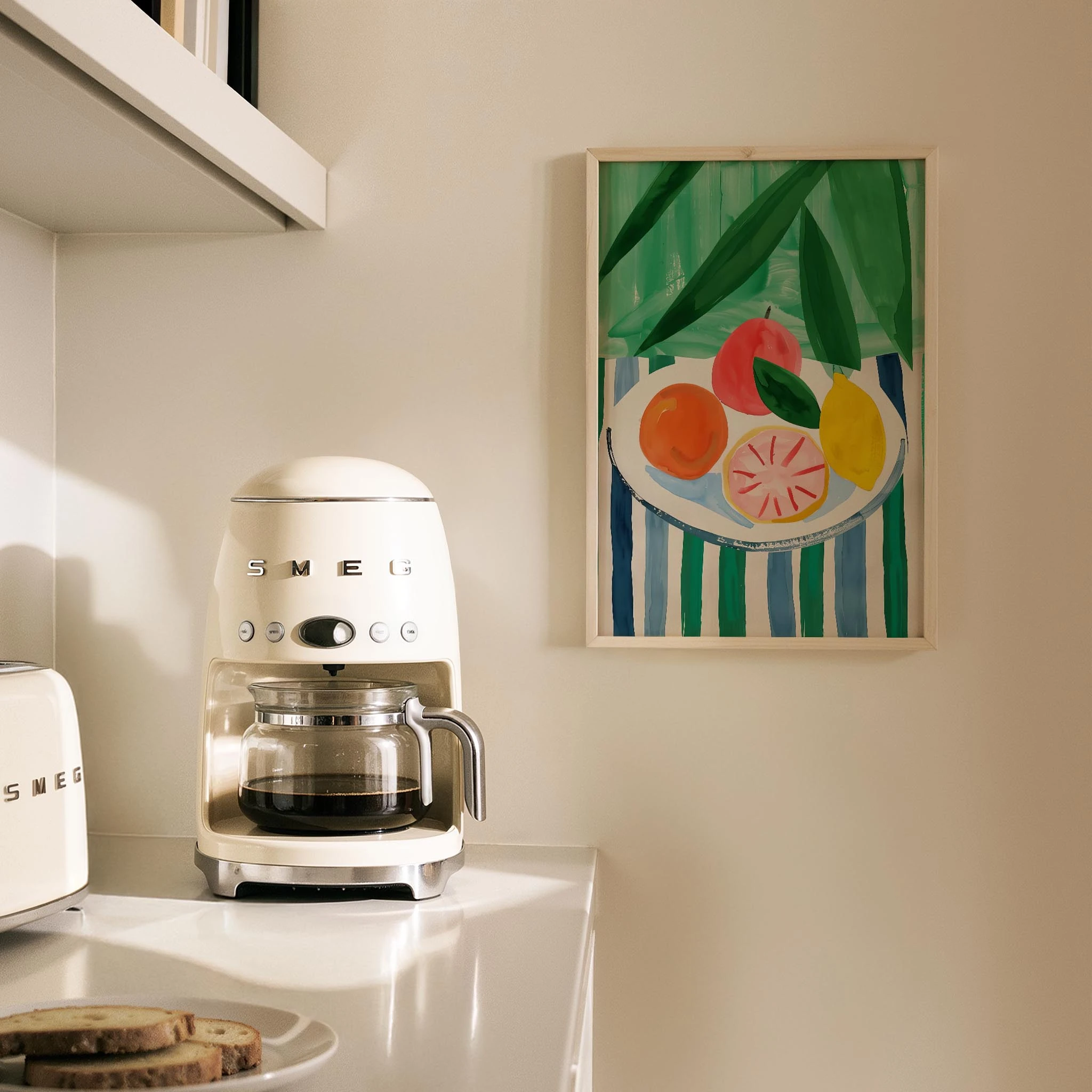 Terakota Çizgili Figür II - Kahve