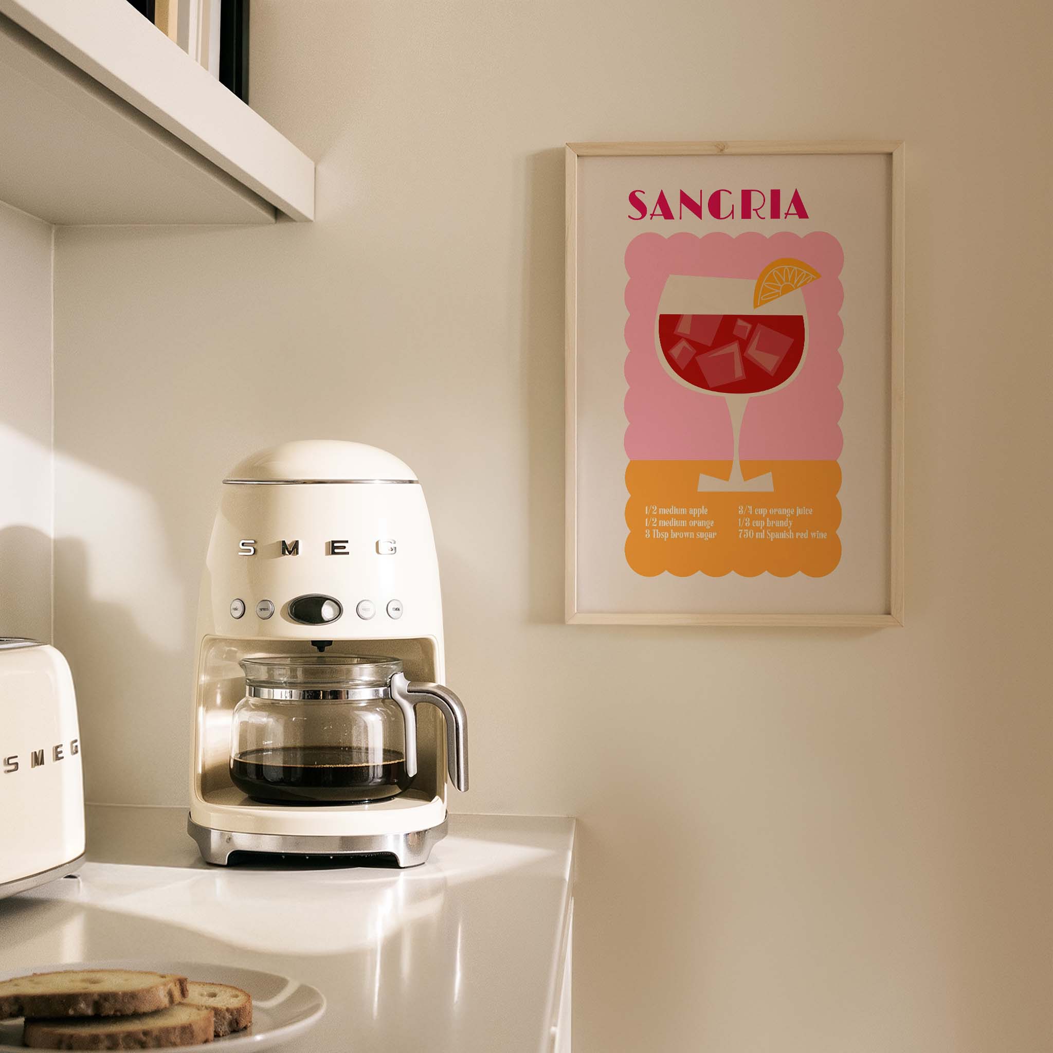 Sangria Akdeniz Kokteyller Mutfak Duvar Tablosu