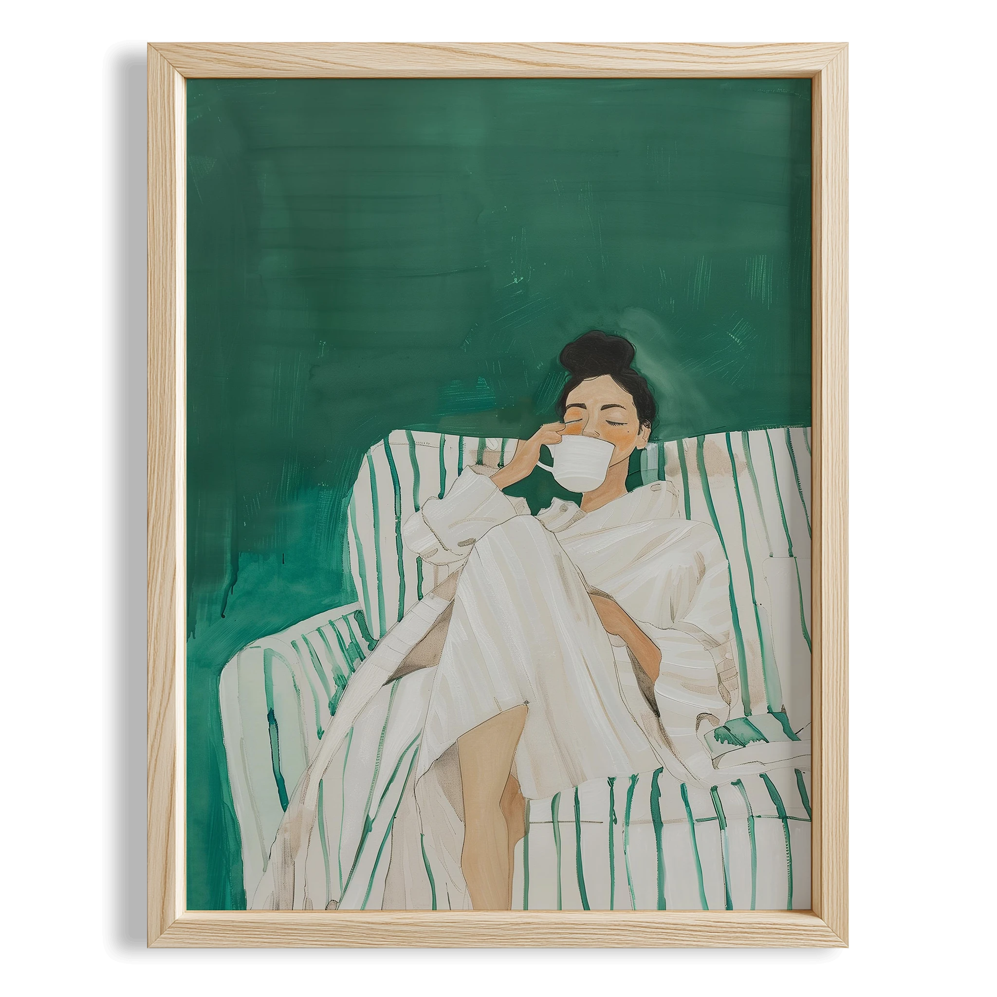 Dinlenen Kadın II - Zümrüt