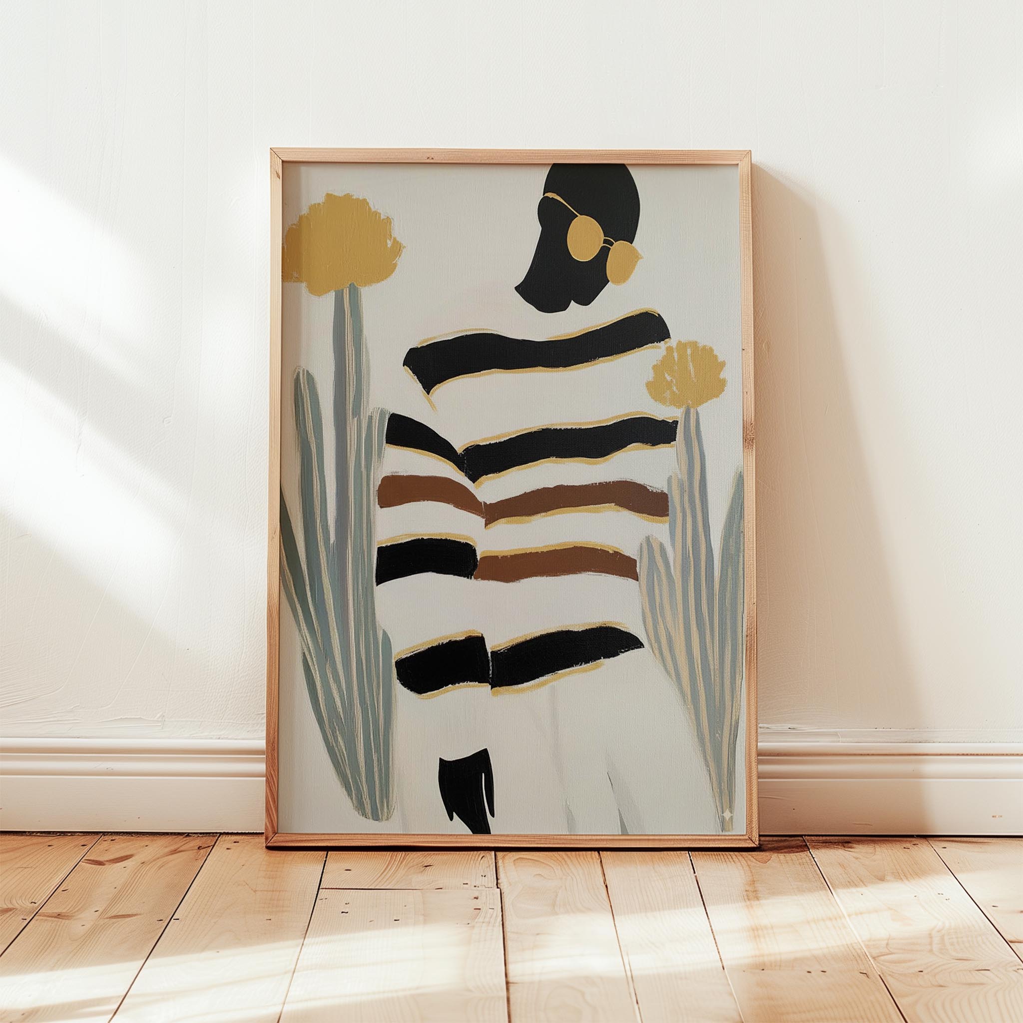 Kadın Portre IX - Afro Bohem