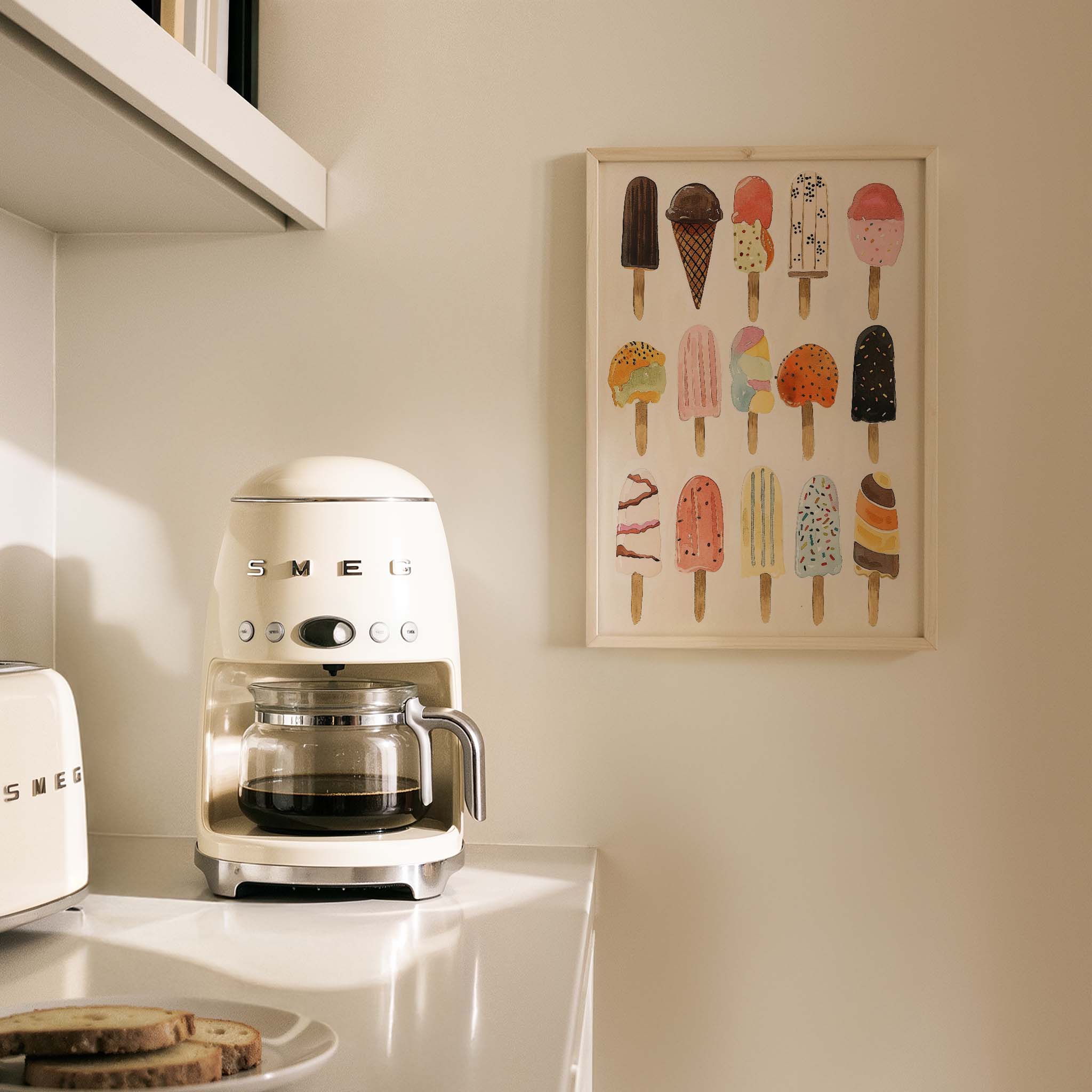 Renkli Dondurmalar Maximalist Mutfak Duvar Tablosu III