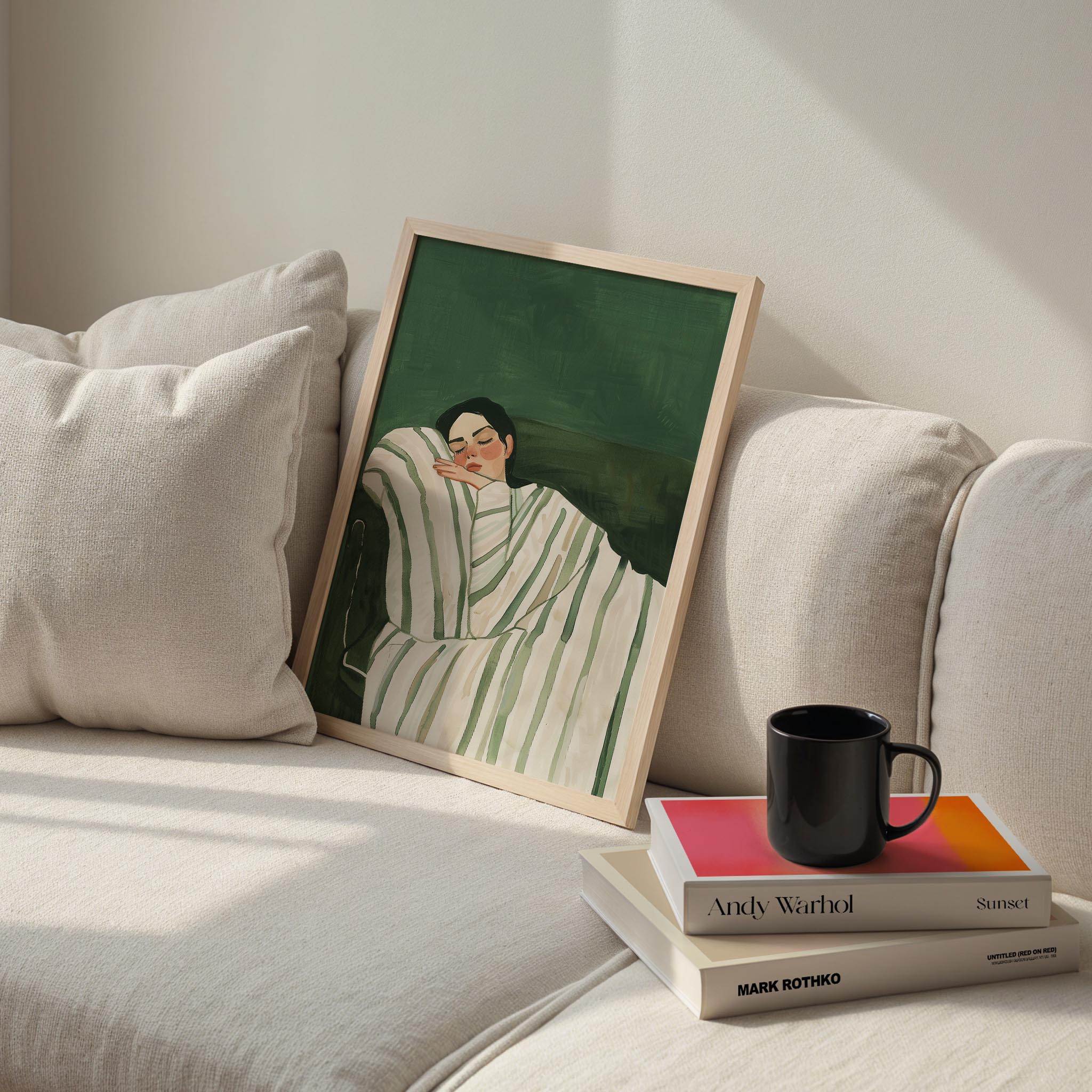 Dinlenen Kadın - Zümrüt