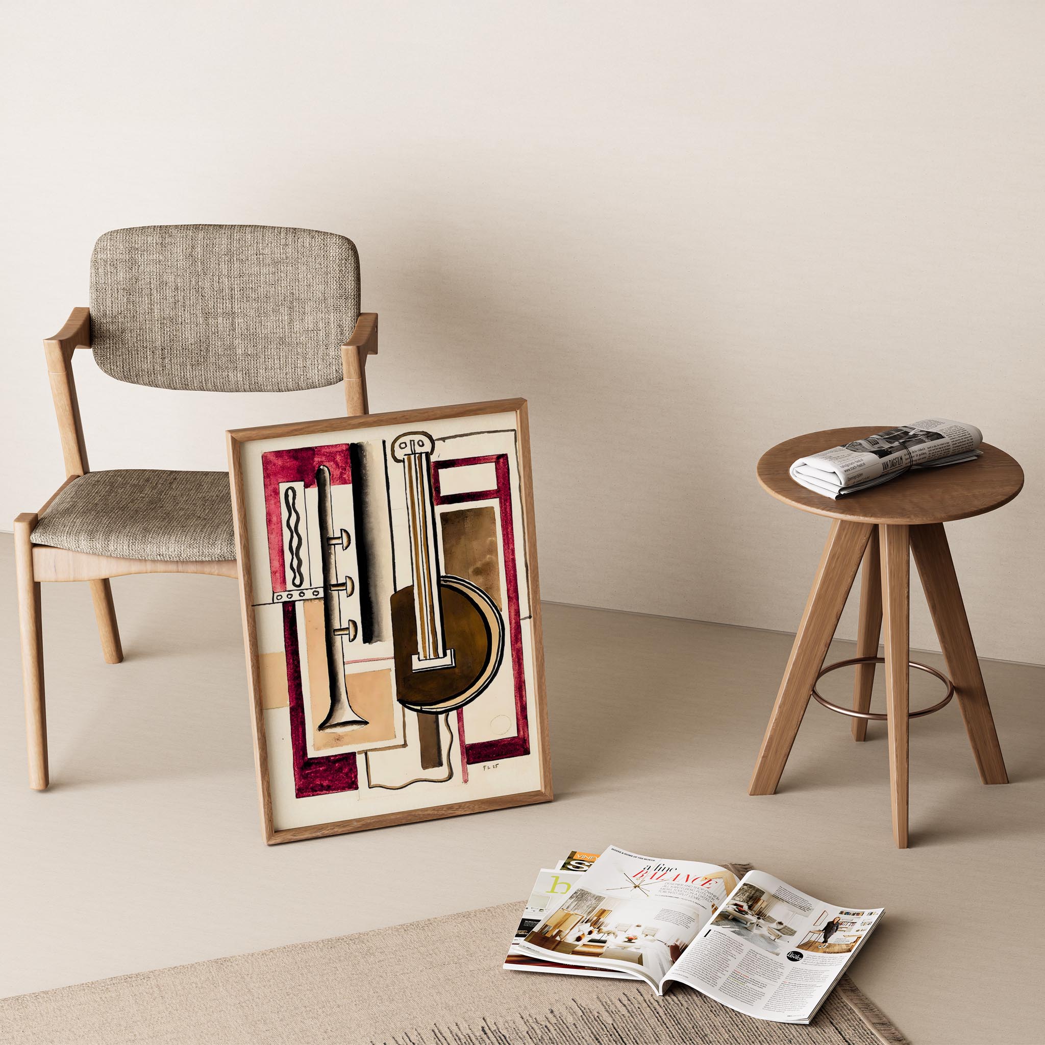 Fernand Leger 32 Duvar Tablosu