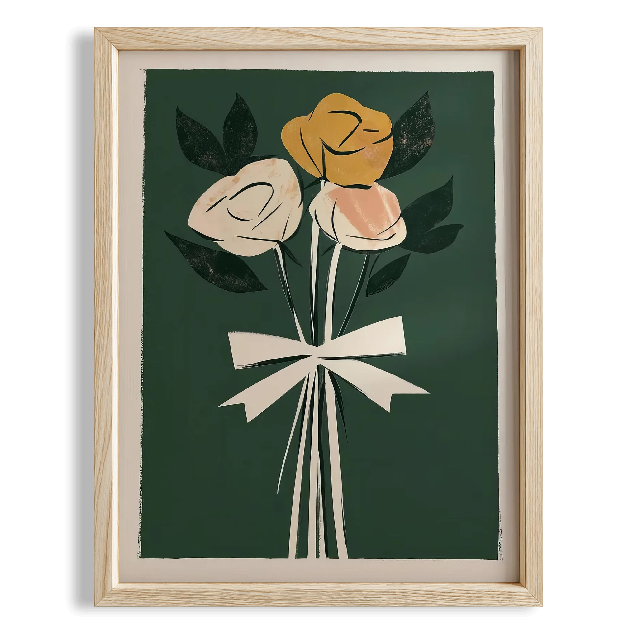 Çiçek Buketleri V - Kurdeleli Güller