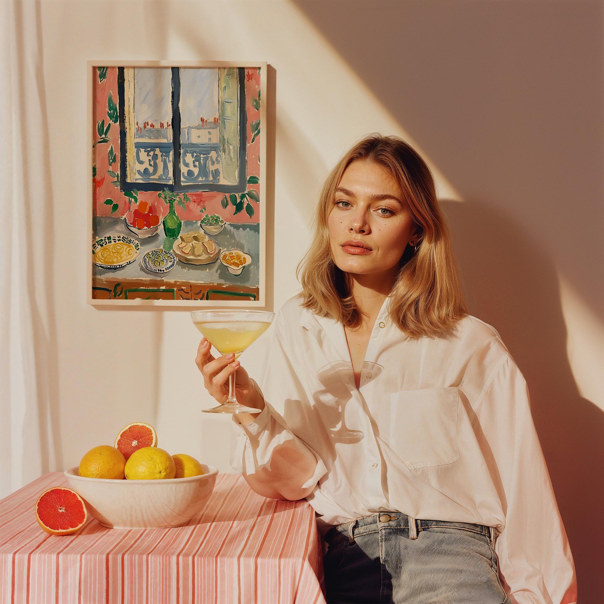 İtalyan Yemek Sofrası Akdeniz İtalyan Koleksiyonu Mutfak Duvar Tablosu