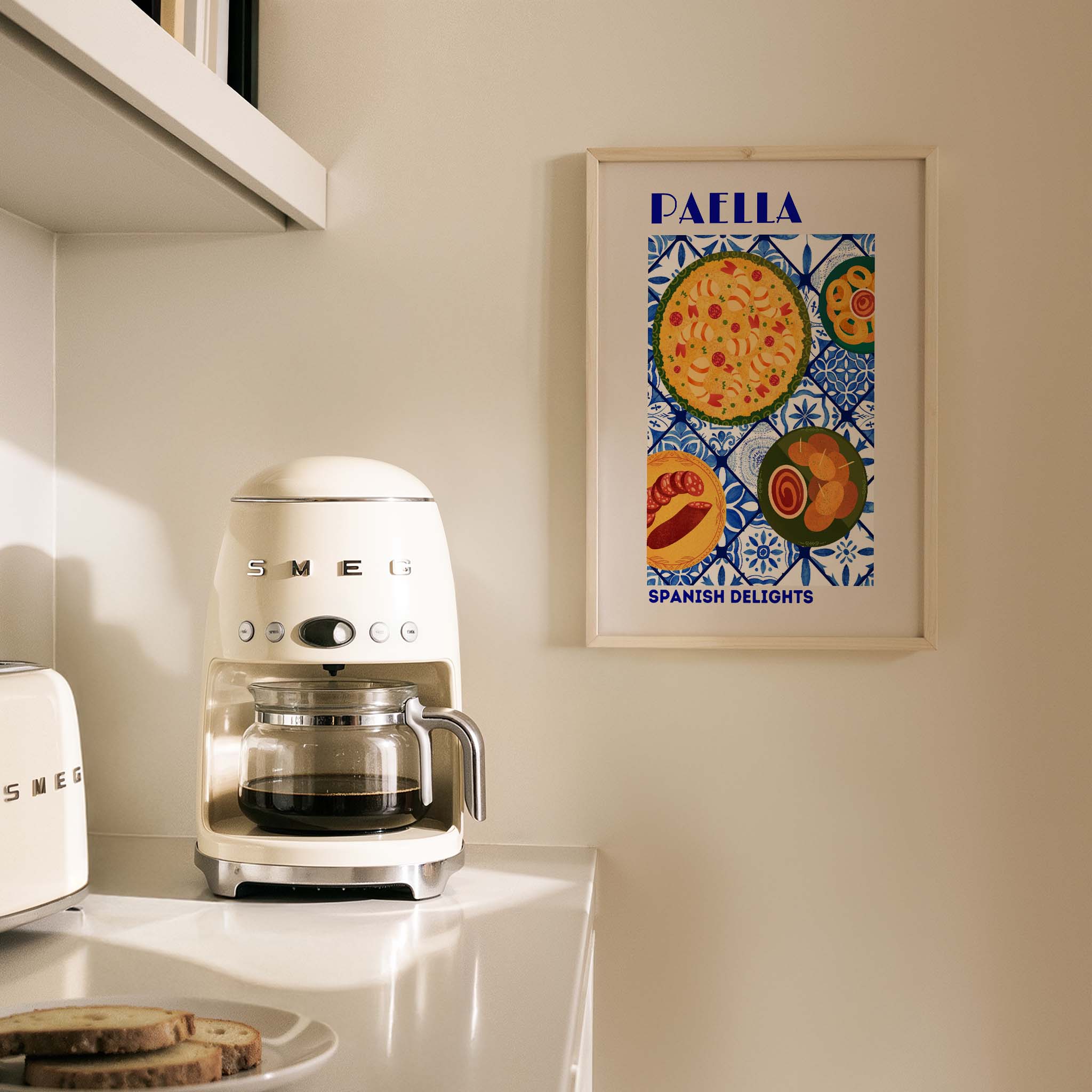 Paella Akdeniz İspanya Koleksiyonu Mutfak Duvar Tablosu