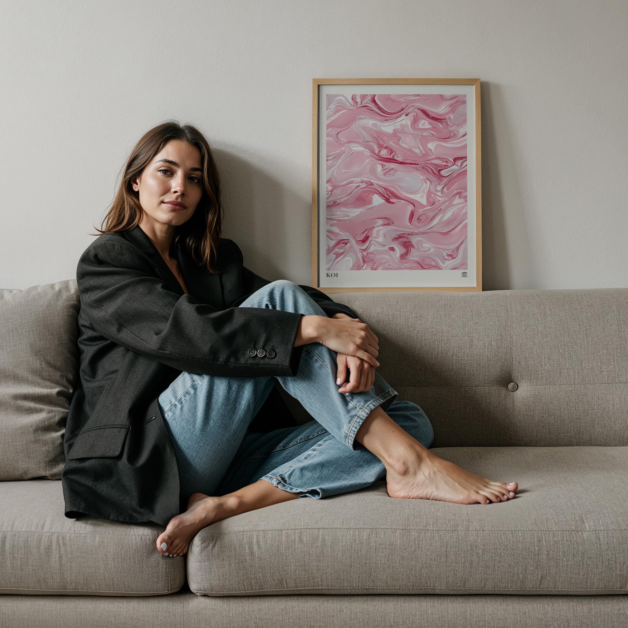 Japandi Pembe I - Aşk