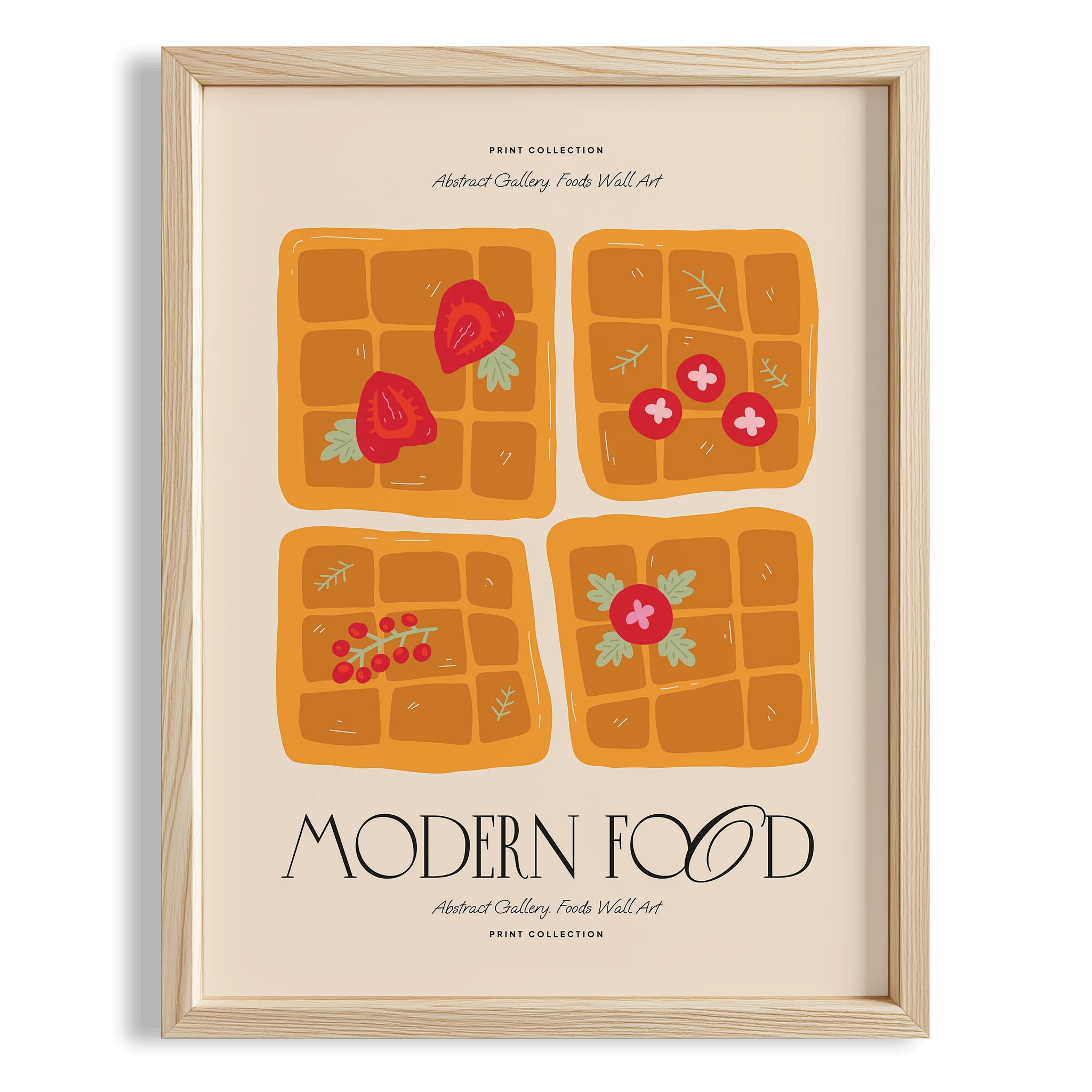 Meyveli Waffle Brunch Modern Food Akdeniz Koleksiyonu