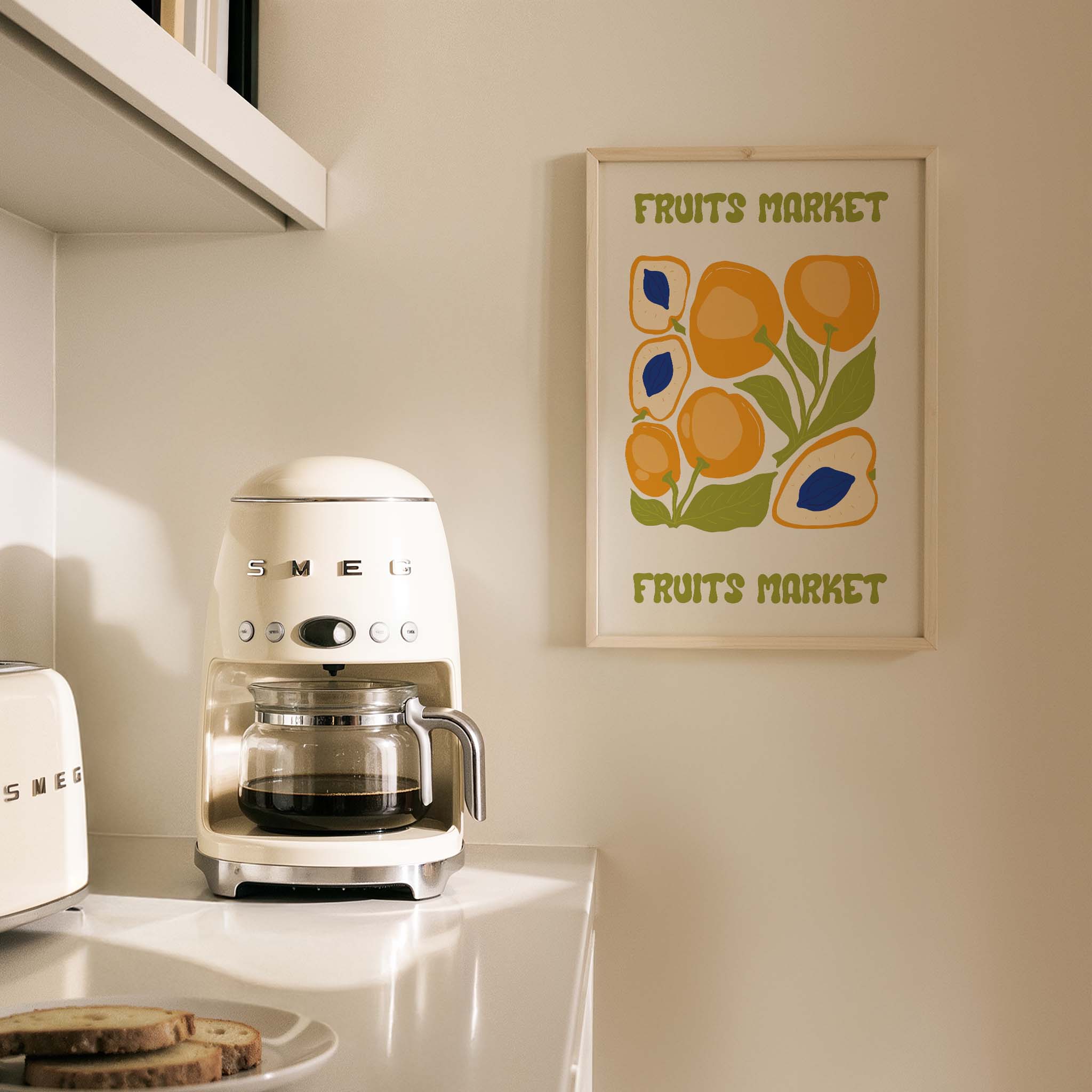 Fruits Market III Meyveler Mutfak Duvar Tablosu