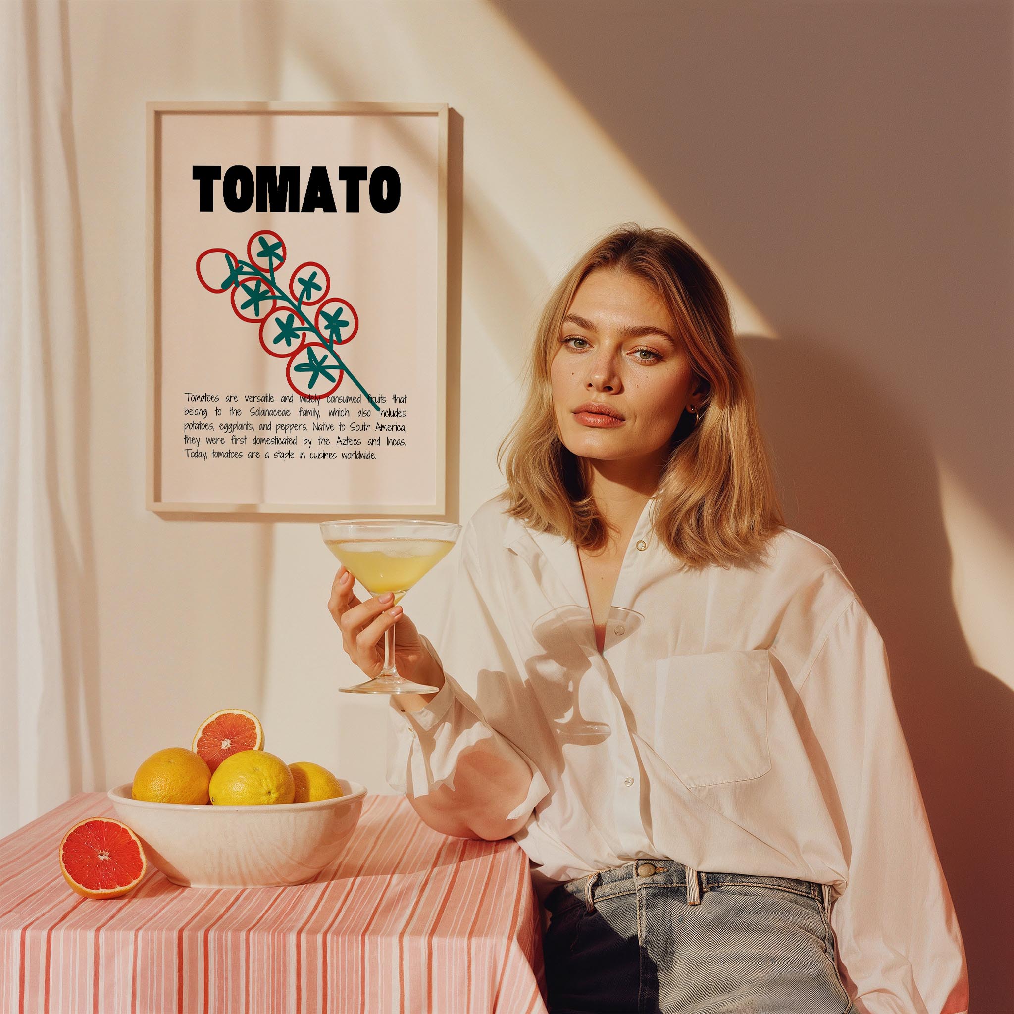 Domates Meyveler Mutfak Duvar Tablosu III