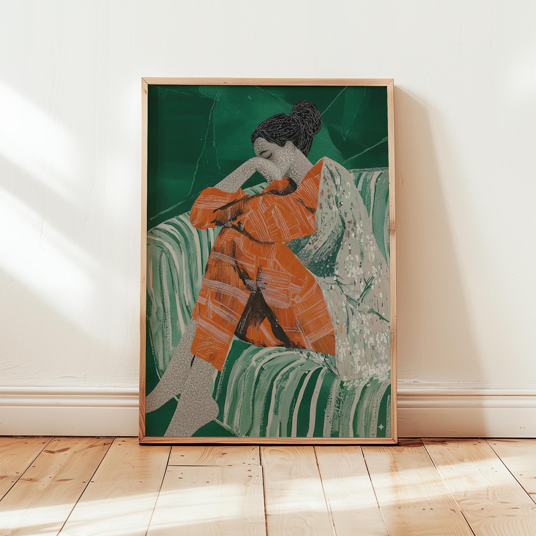 Kadın Portre XX - Çizgili