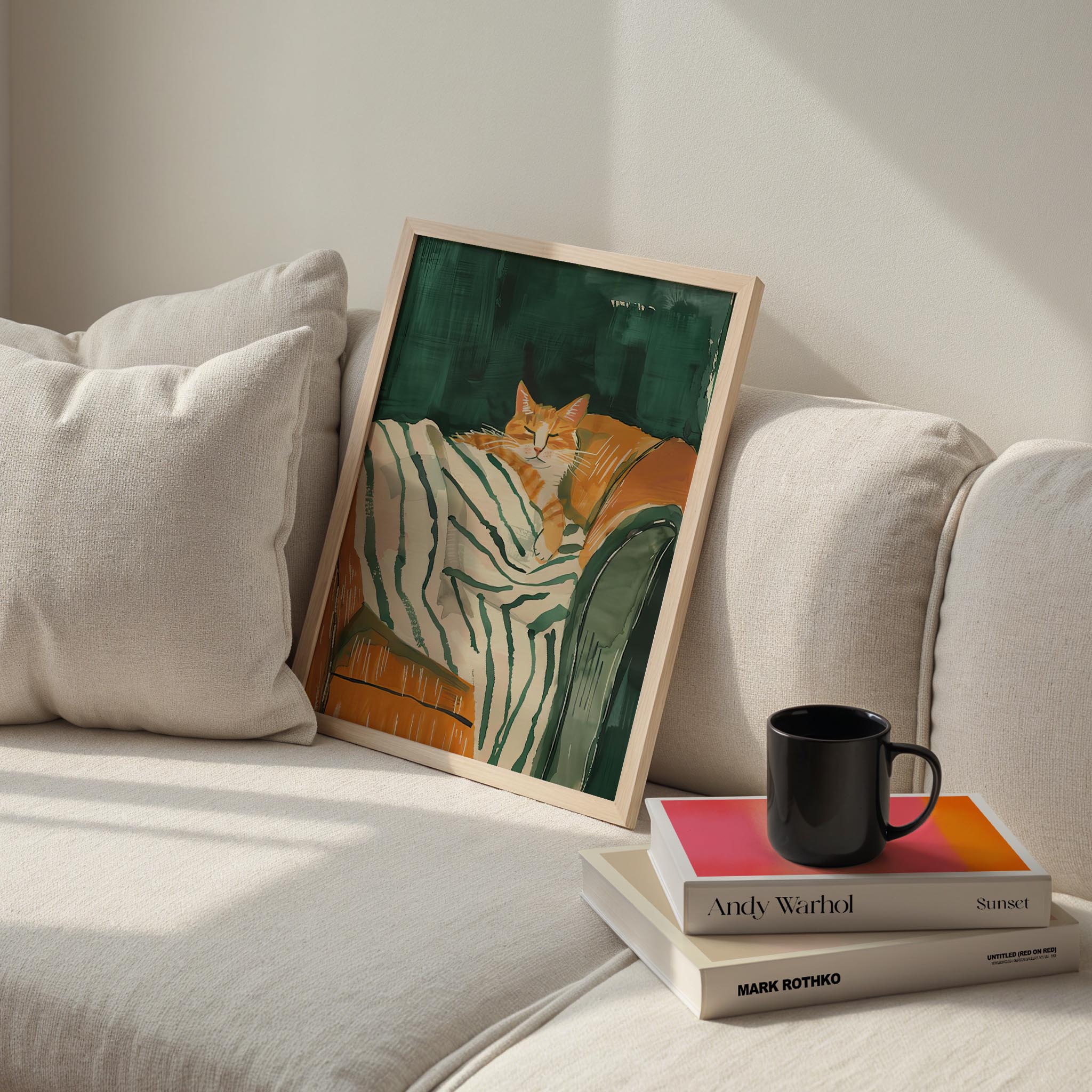 Kedi Portre IV - Zümrüt Çizgili